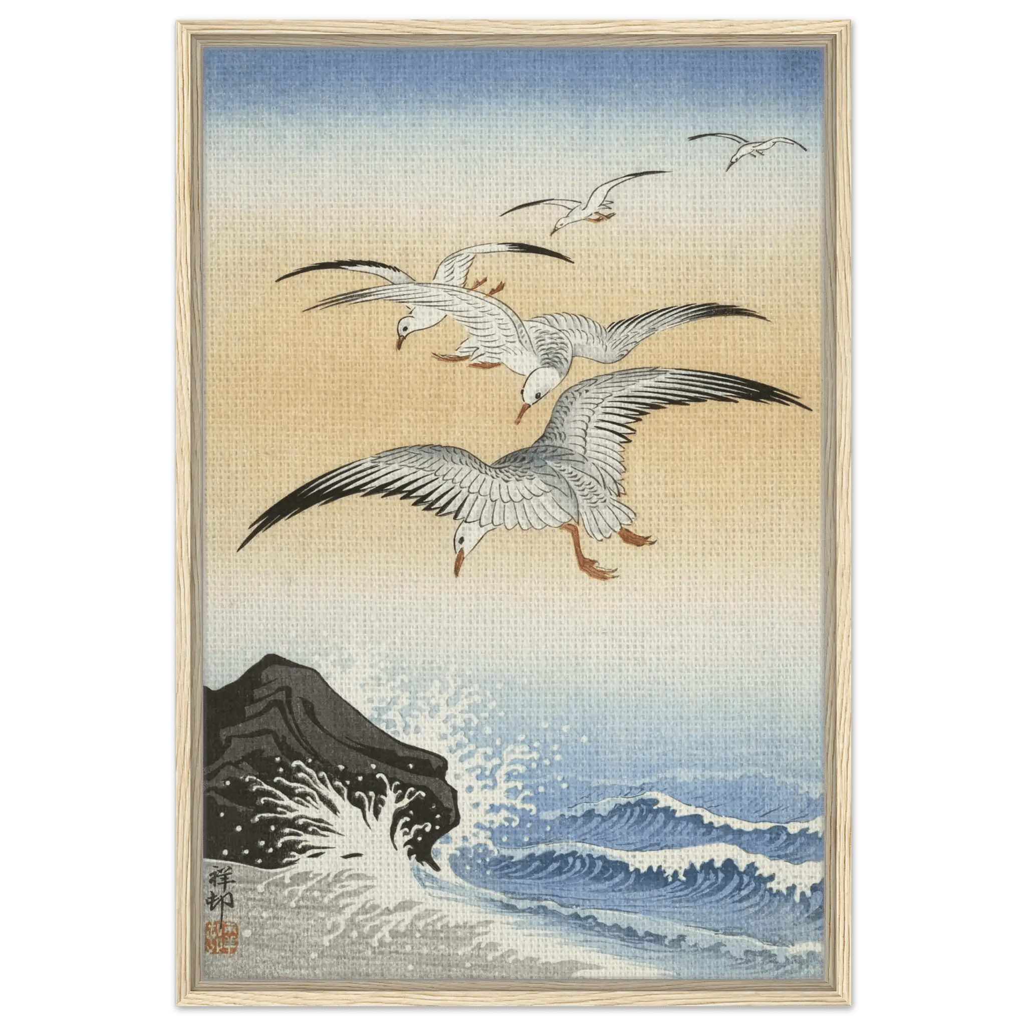 Möwen über stürmischem Meer - Signature Collection - HINORI