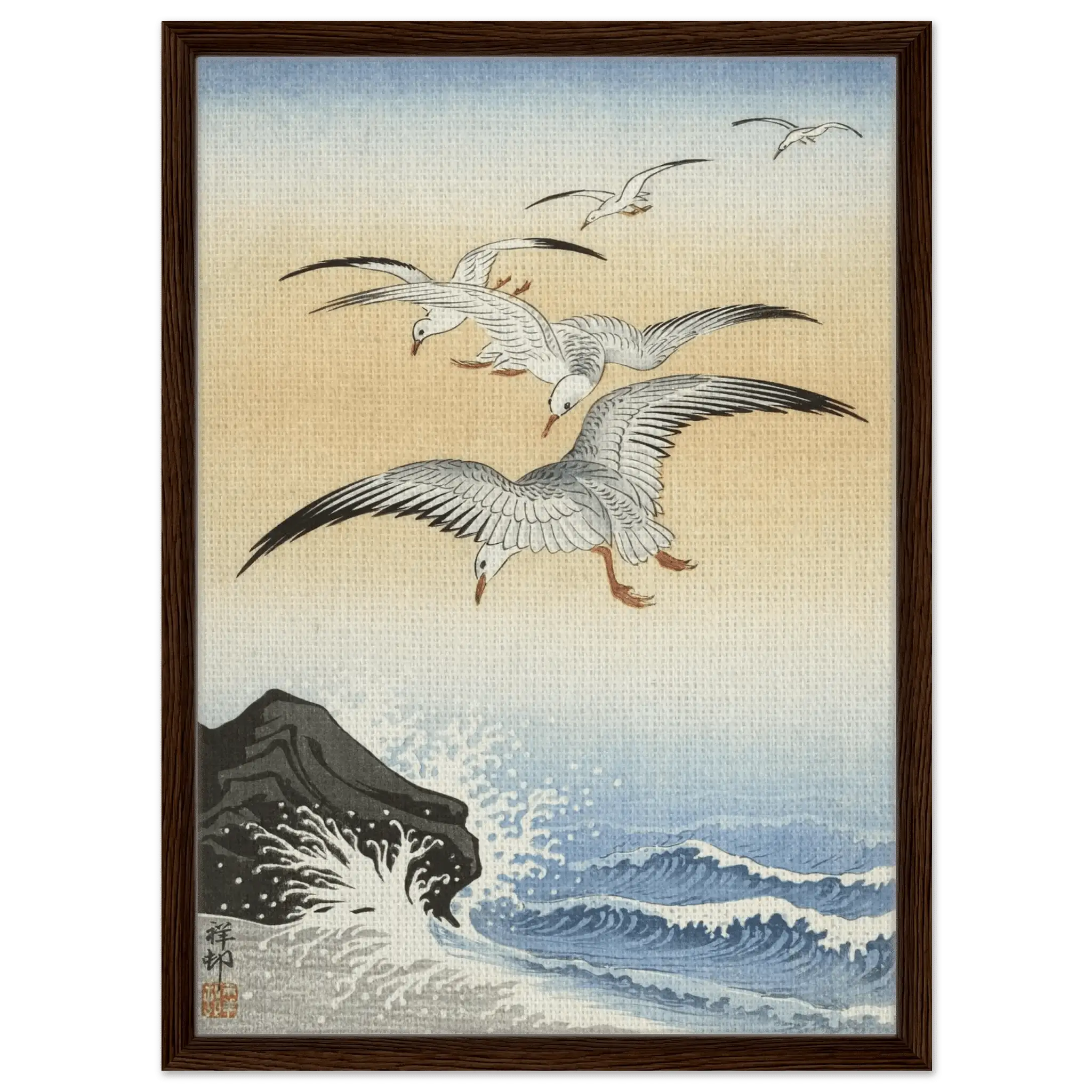 Möwen über stürmischem Meer - Signature Collection - HINORI