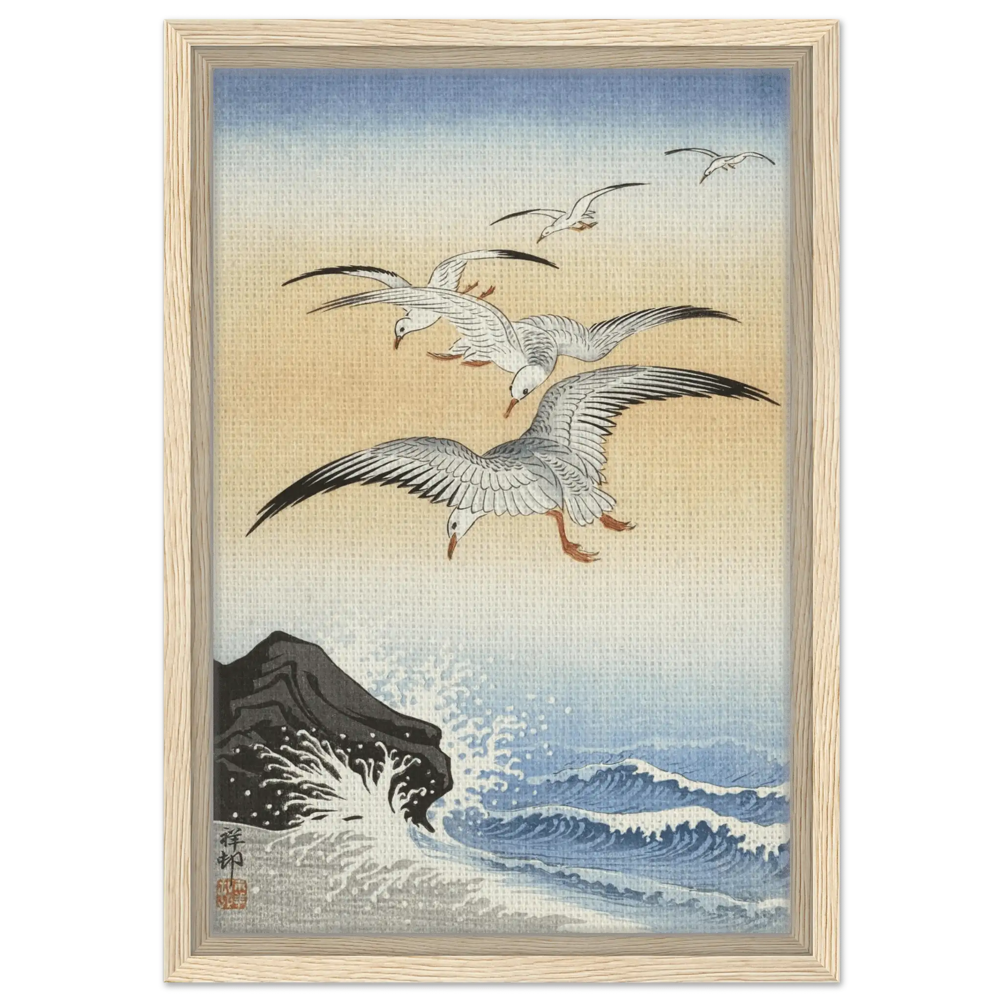 Möwen über stürmischem Meer - Signature Collection - HINORI