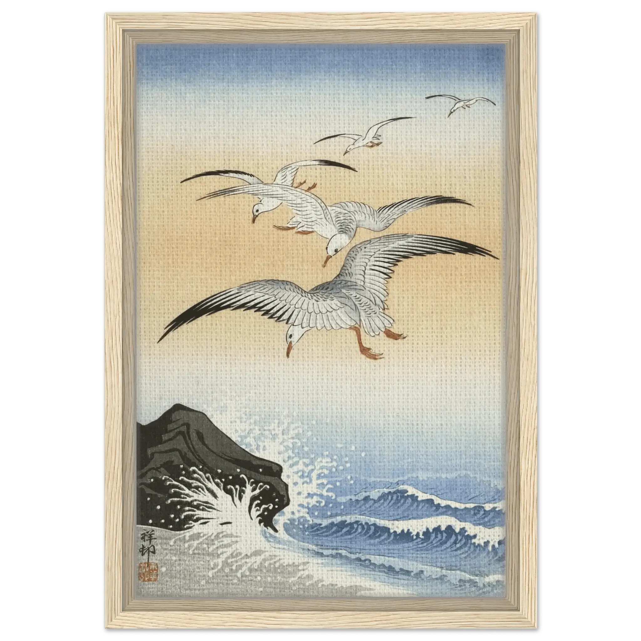 Möwen über stürmischem Meer - Signature Collection - HINORI