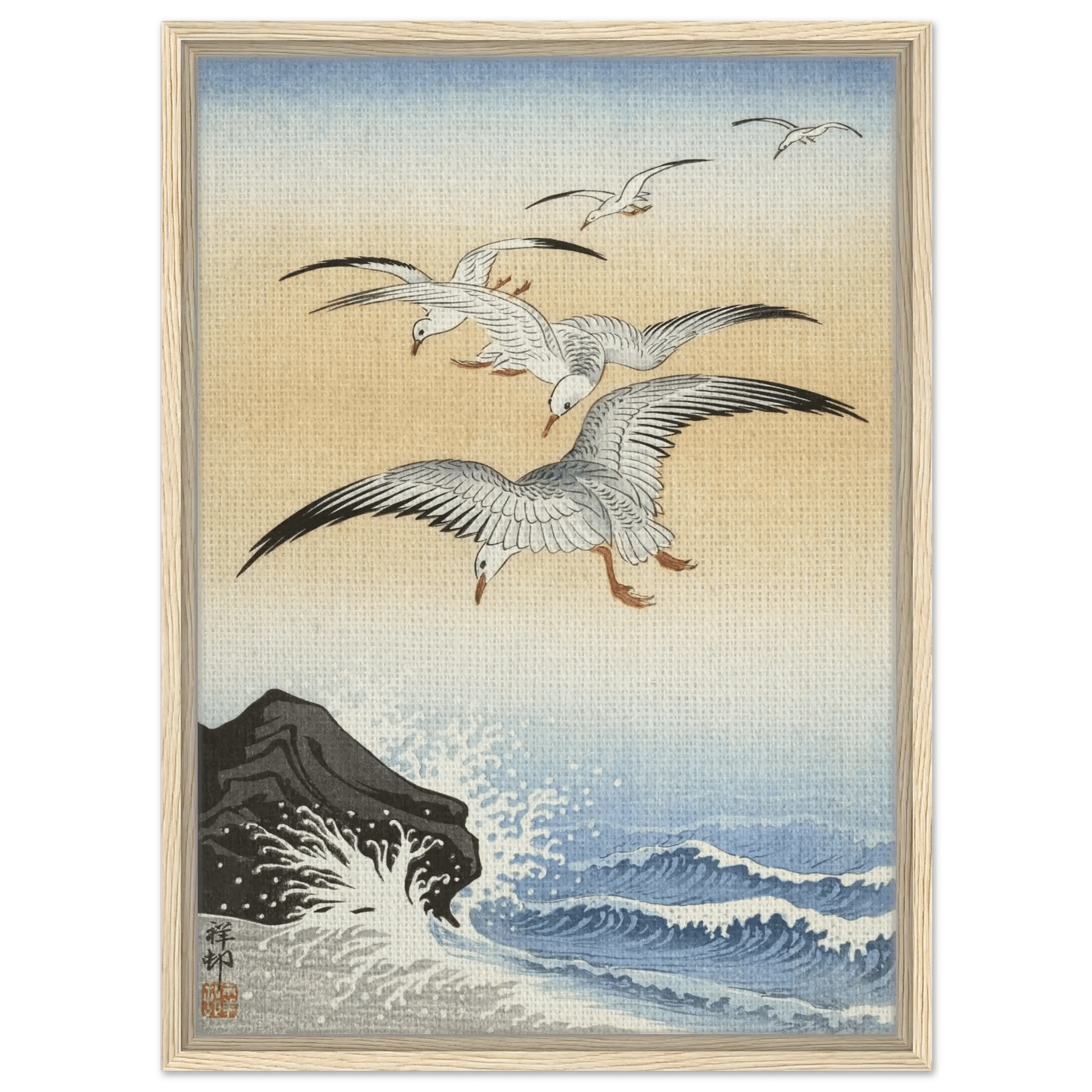 Möwen über stürmischem Meer - Signature Collection - HINORI