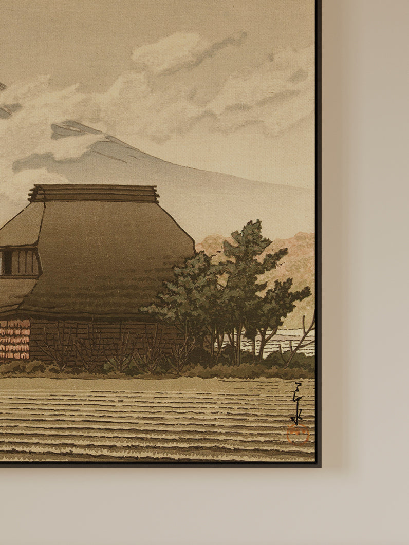 Fuji über dem Dorf Narusawa - Signature Collection