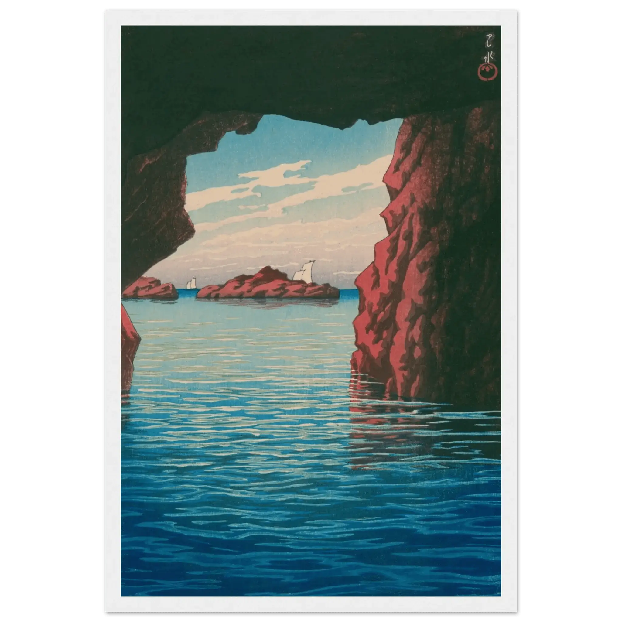 Oga - Halbinsel & Höhle Kokei - kutsu - Gerahmte Eleganz - HINORI