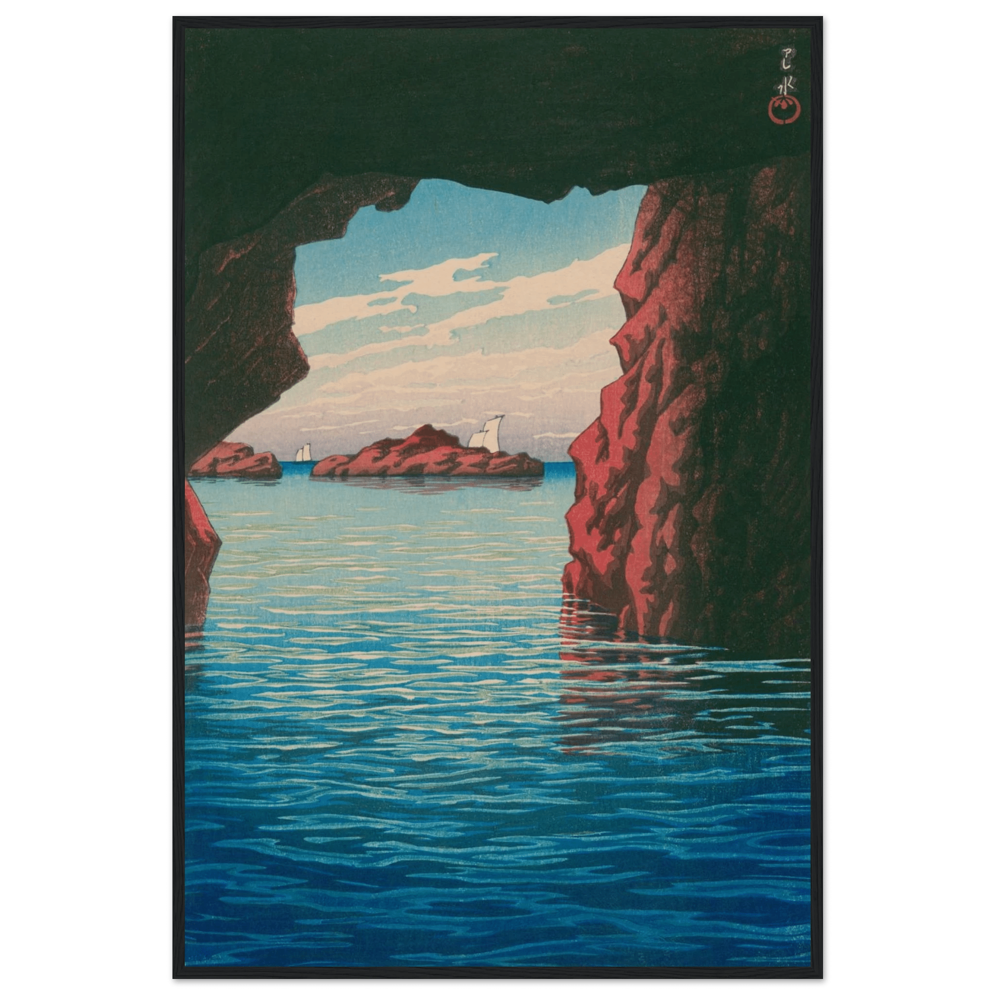 Oga - Halbinsel & Höhle Kokei - kutsu - Gerahmte Eleganz - HINORI