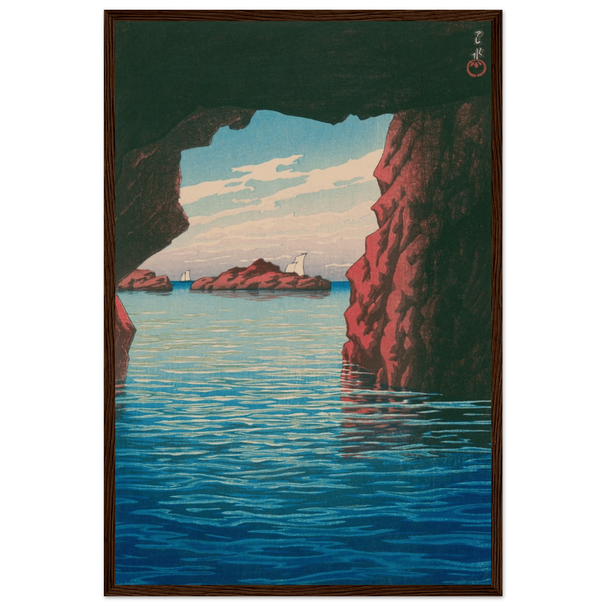 Oga - Halbinsel & Höhle Kokei - kutsu - Gerahmte Eleganz - HINORI