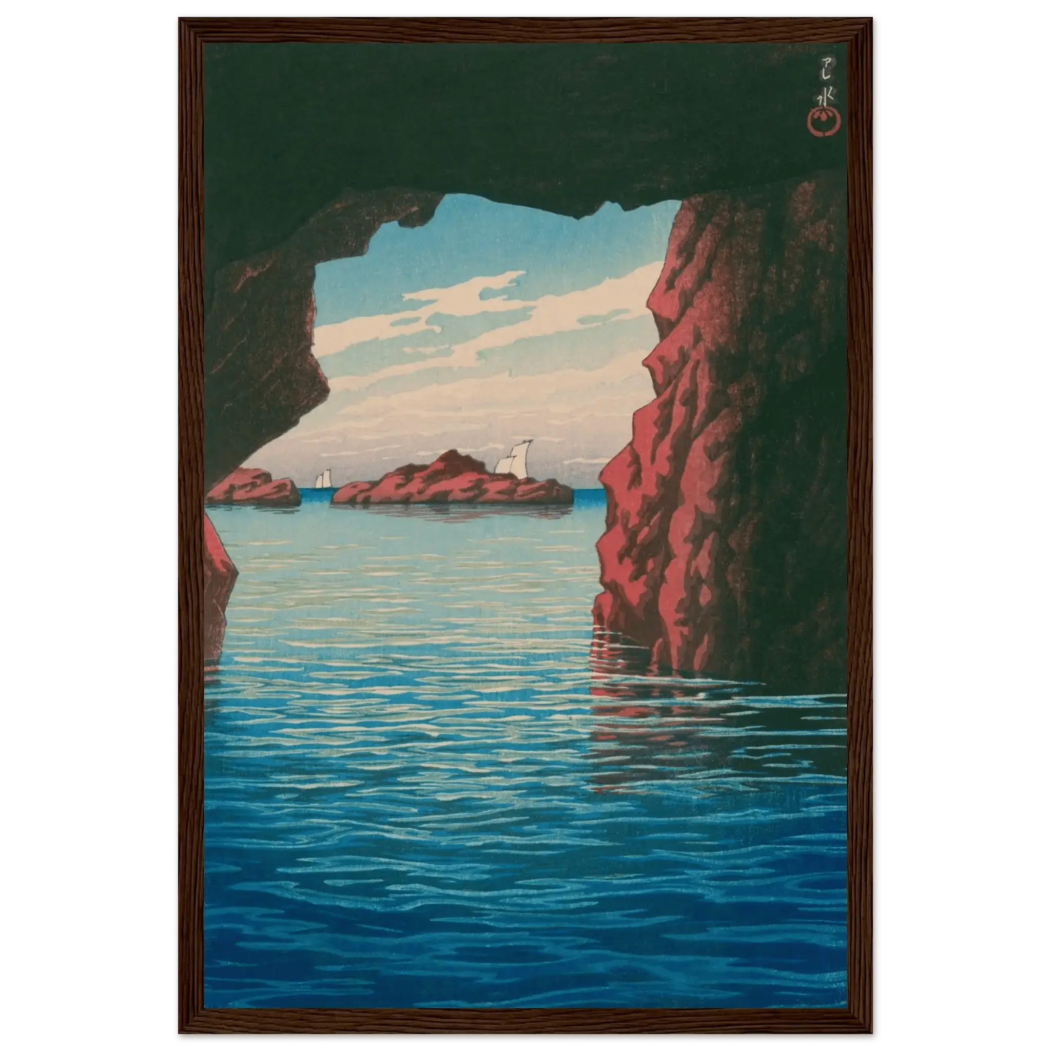 Oga - Halbinsel & Höhle Kokei - kutsu - Gerahmte Eleganz - HINORI