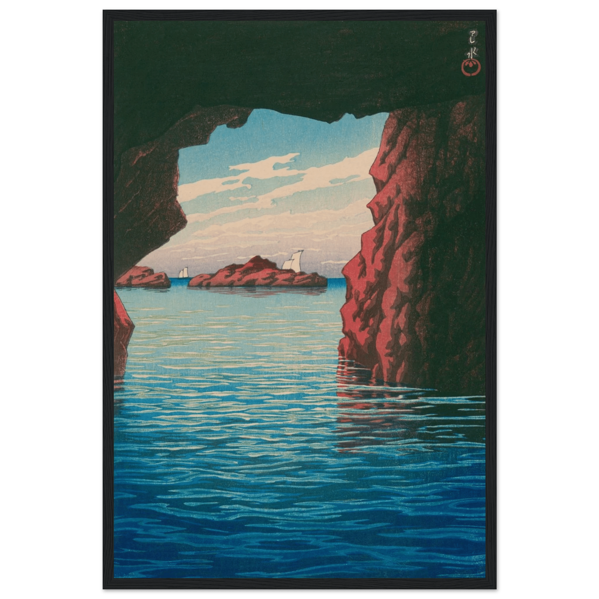 Oga - Halbinsel & Höhle Kokei - kutsu - Gerahmte Eleganz - HINORI