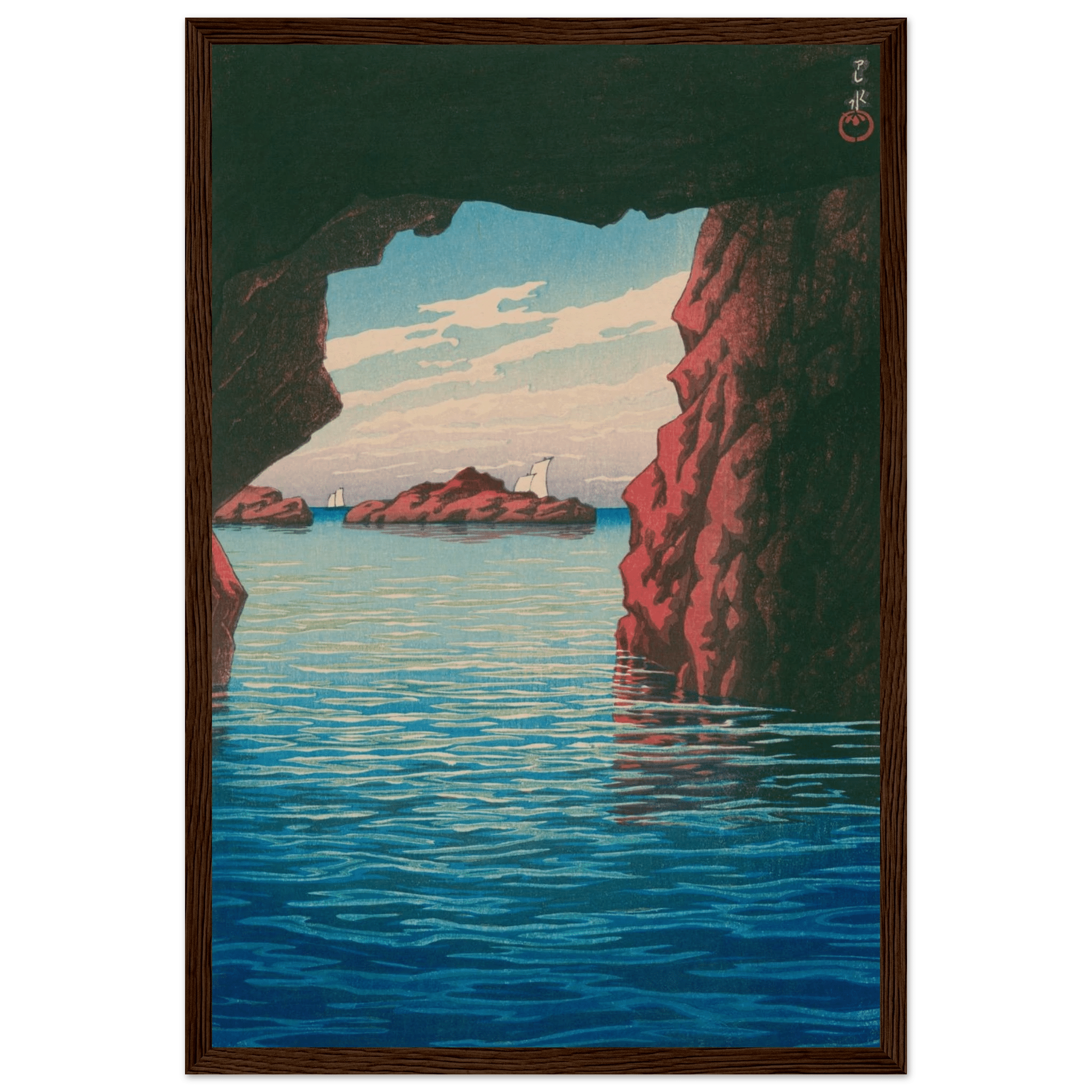 Oga - Halbinsel & Höhle Kokei - kutsu - Gerahmte Eleganz - HINORI