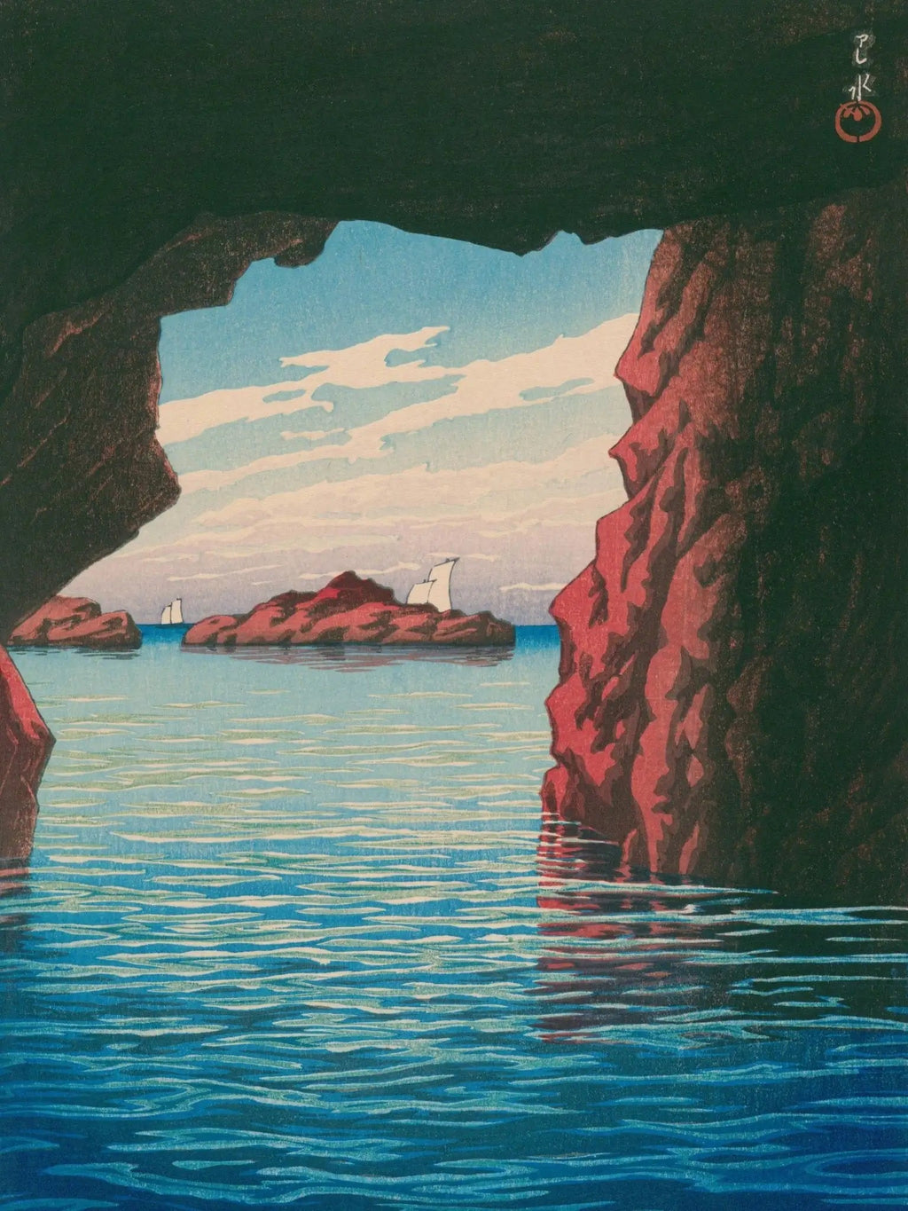 Oga - Halbinsel & Höhle Kokei - kutsu - Gerahmte Eleganz - HINORI