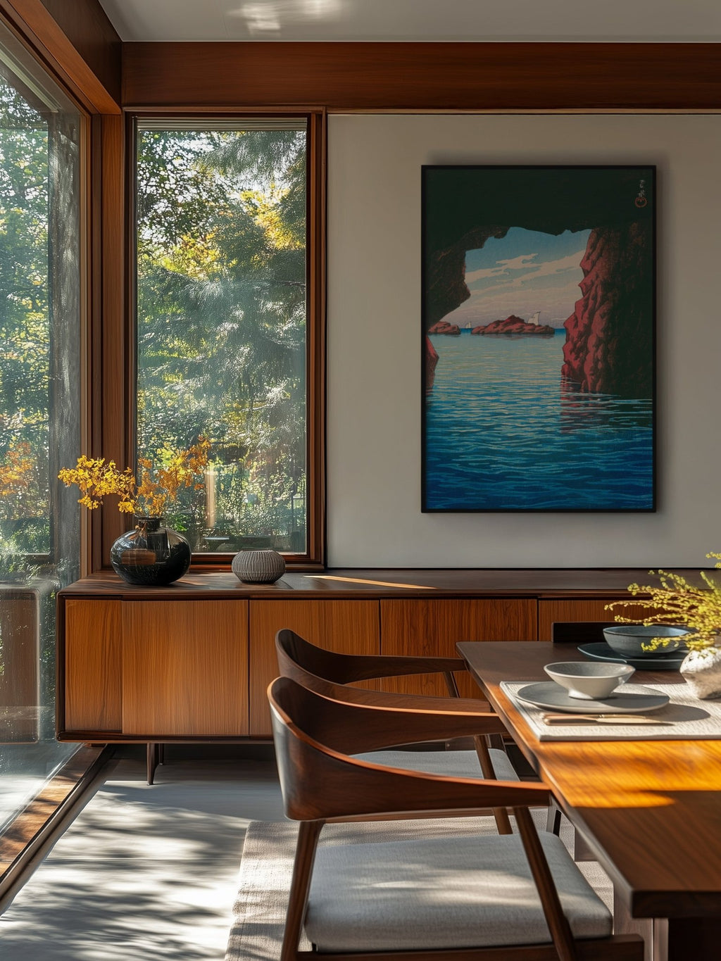 Oga - Halbinsel & Höhle Kokei - kutsu - Gerahmte Eleganz - HINORI