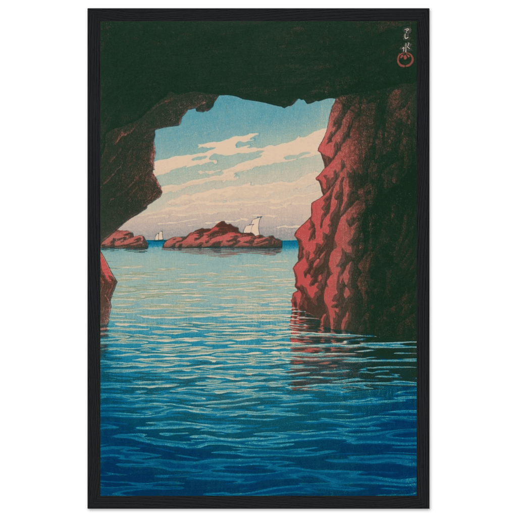 Oga - Halbinsel & Höhle Kokei - kutsu - Gerahmte Eleganz - HINORI