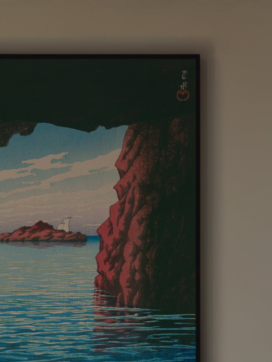 Oga - Halbinsel & Höhle Kokei - kutsu - Gerahmte Eleganz - HINORI