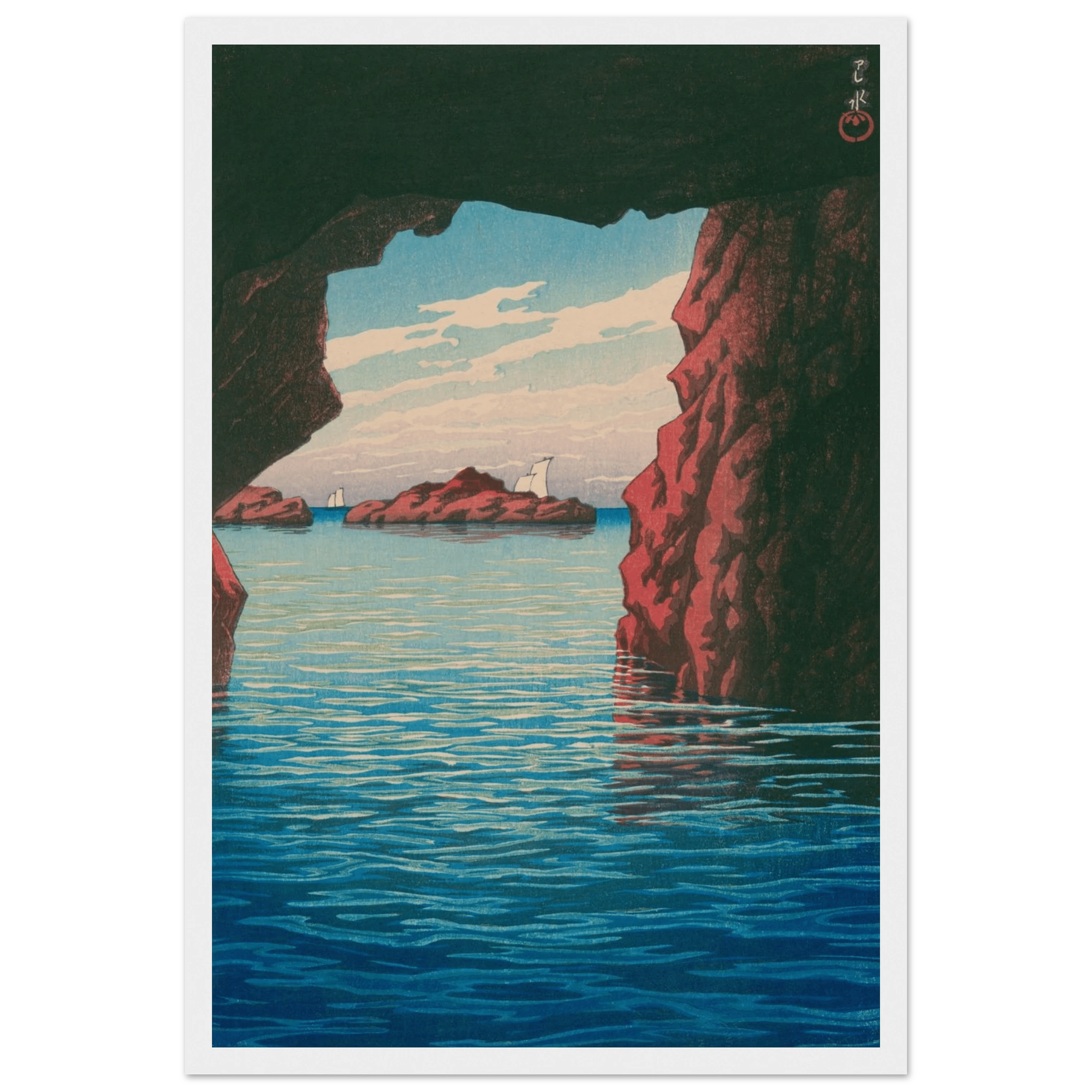 Oga - Halbinsel & Höhle Kokei - kutsu - Gerahmte Eleganz - HINORI