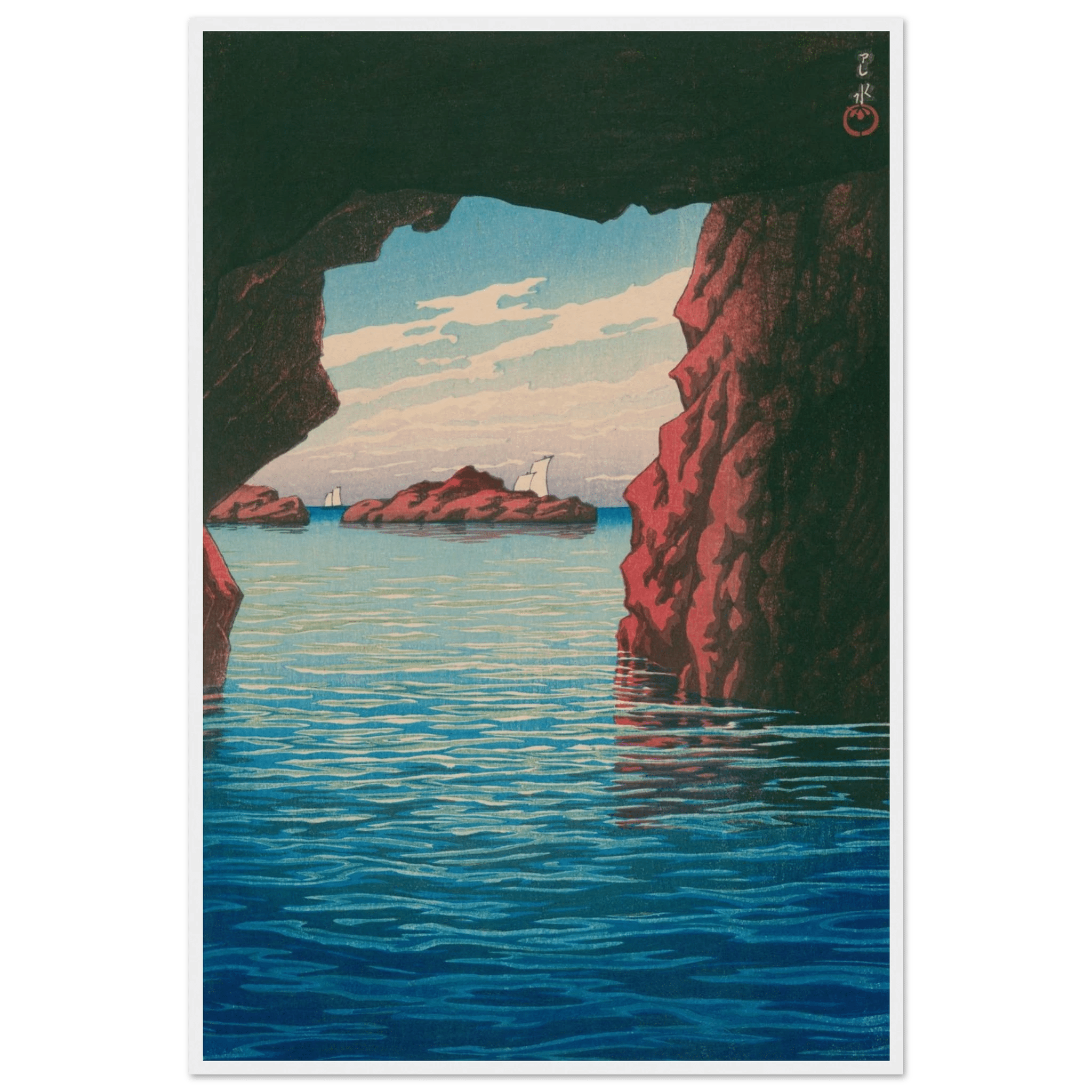 Oga - Halbinsel & Höhle Kokei - kutsu - Gerahmte Eleganz - HINORI