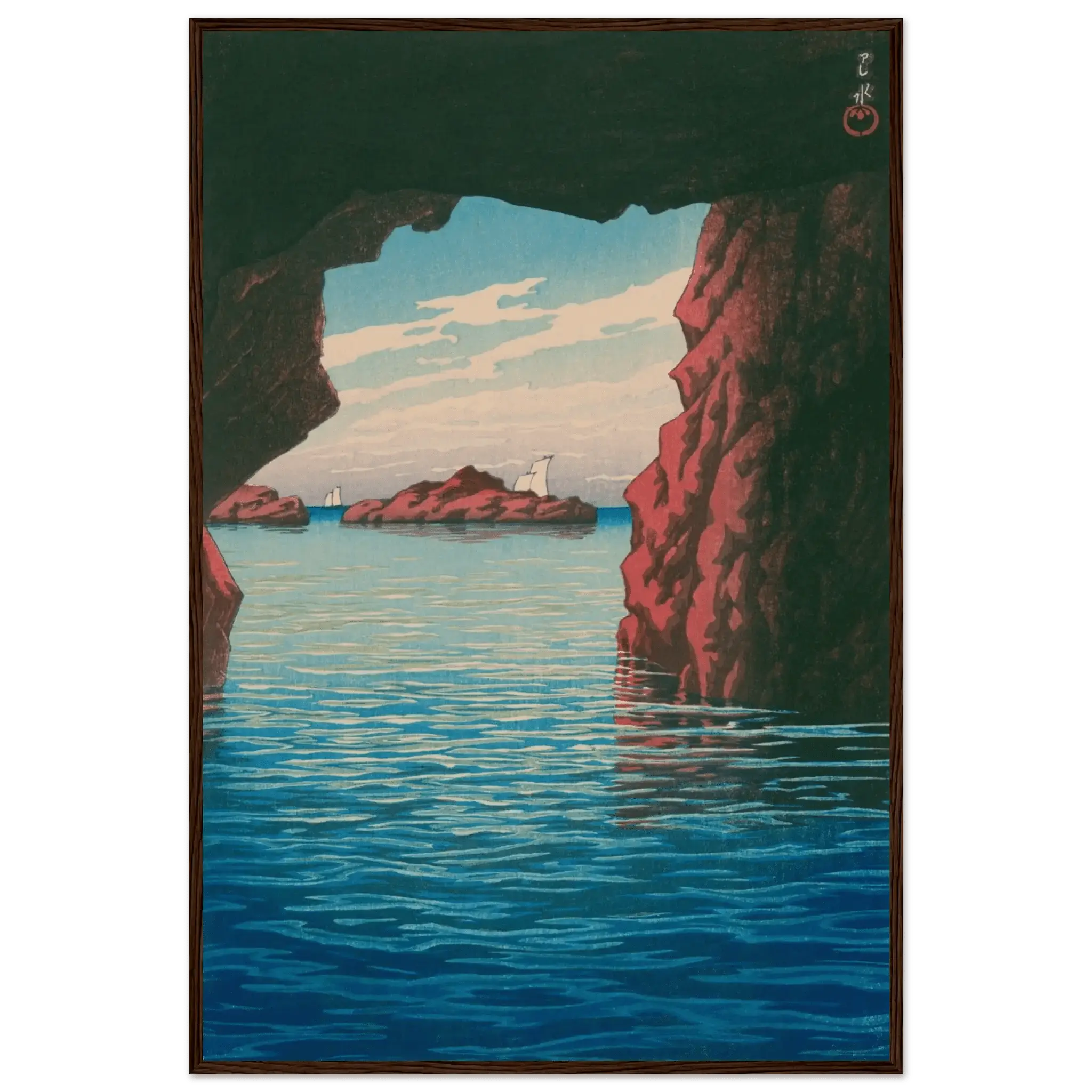 Oga - Halbinsel & Höhle Kokei - kutsu - Gerahmte Eleganz - HINORI