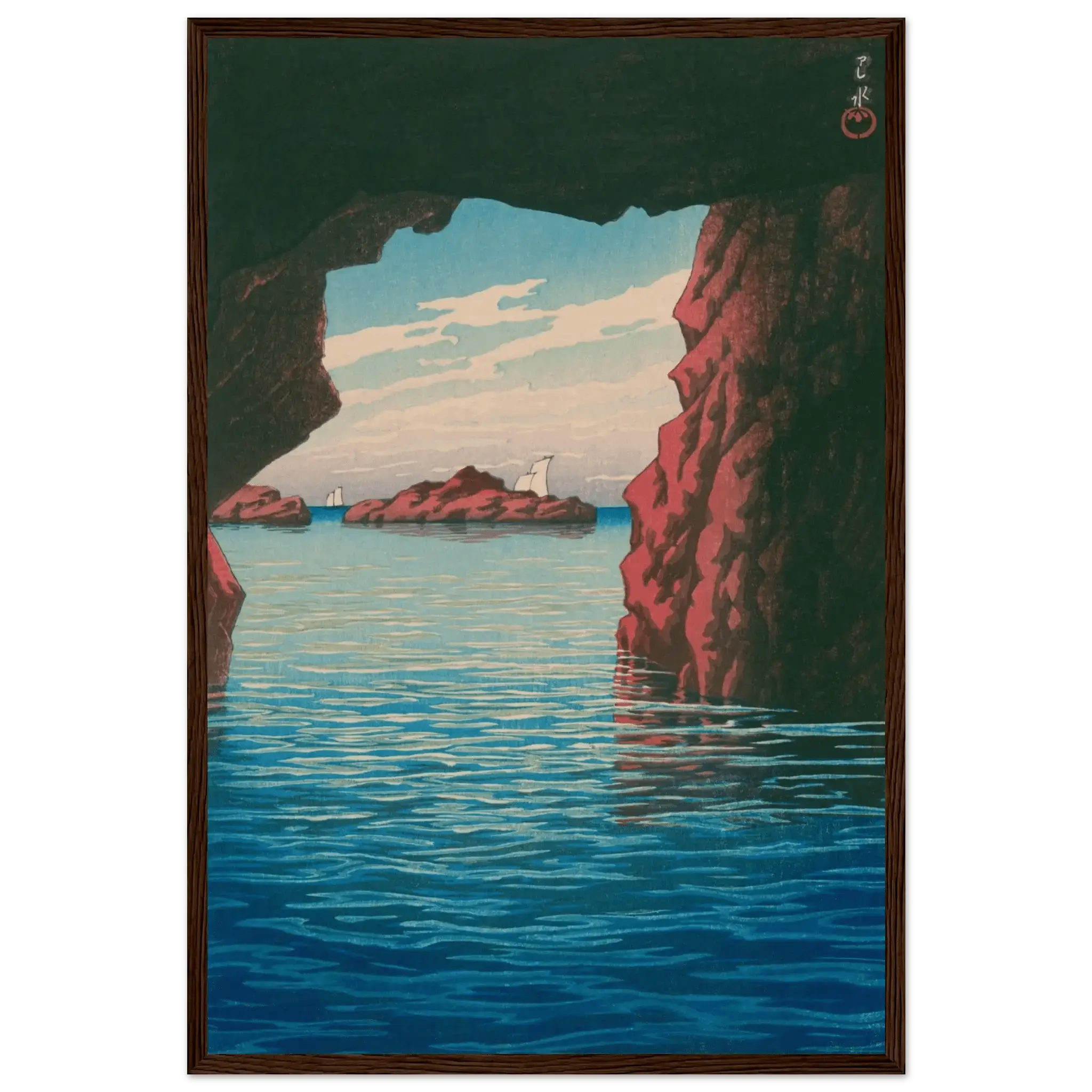 Oga - Halbinsel & Höhle Kokei - kutsu - Gerahmte Eleganz - HINORI