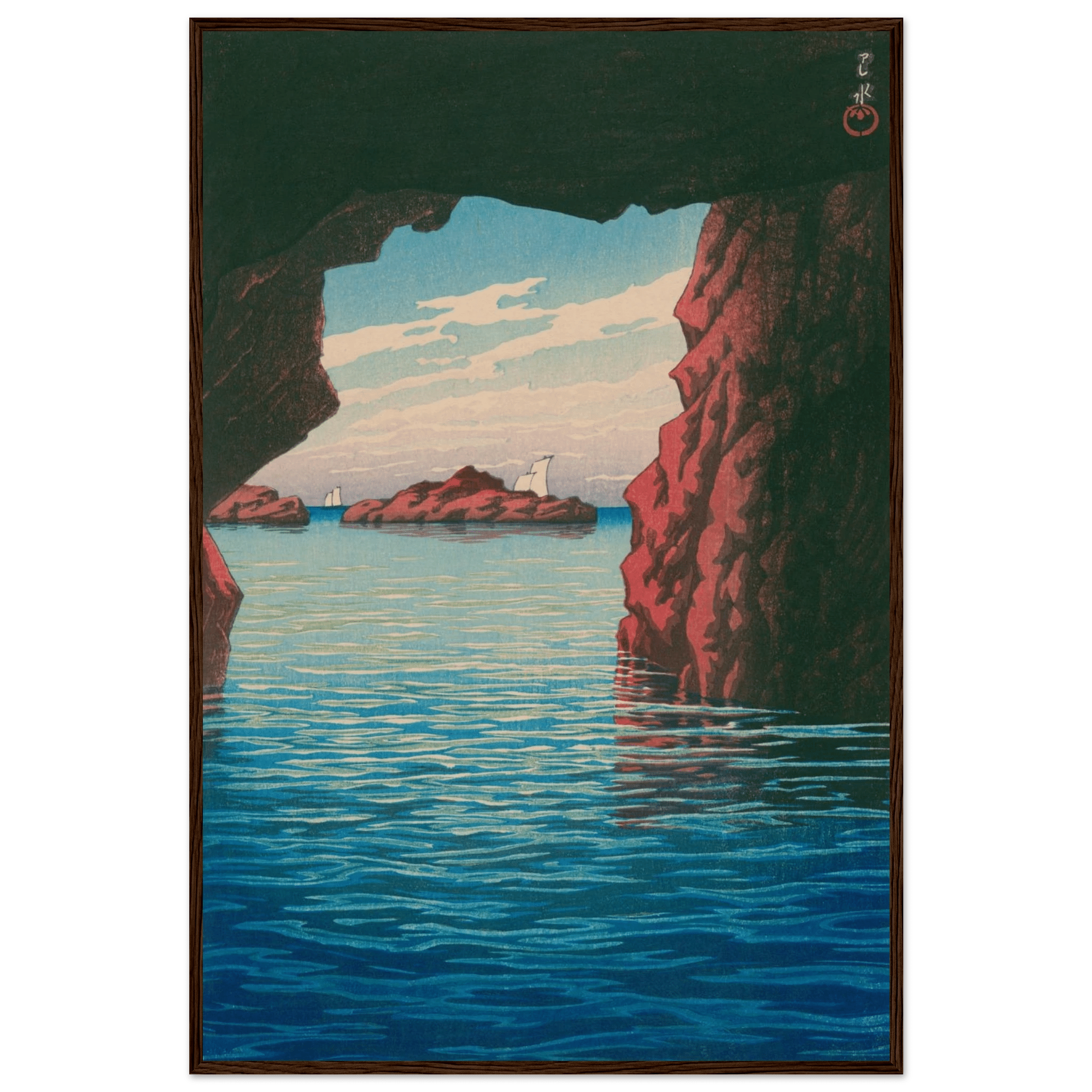 Oga - Halbinsel & Höhle Kokei - kutsu - Gerahmte Eleganz - HINORI