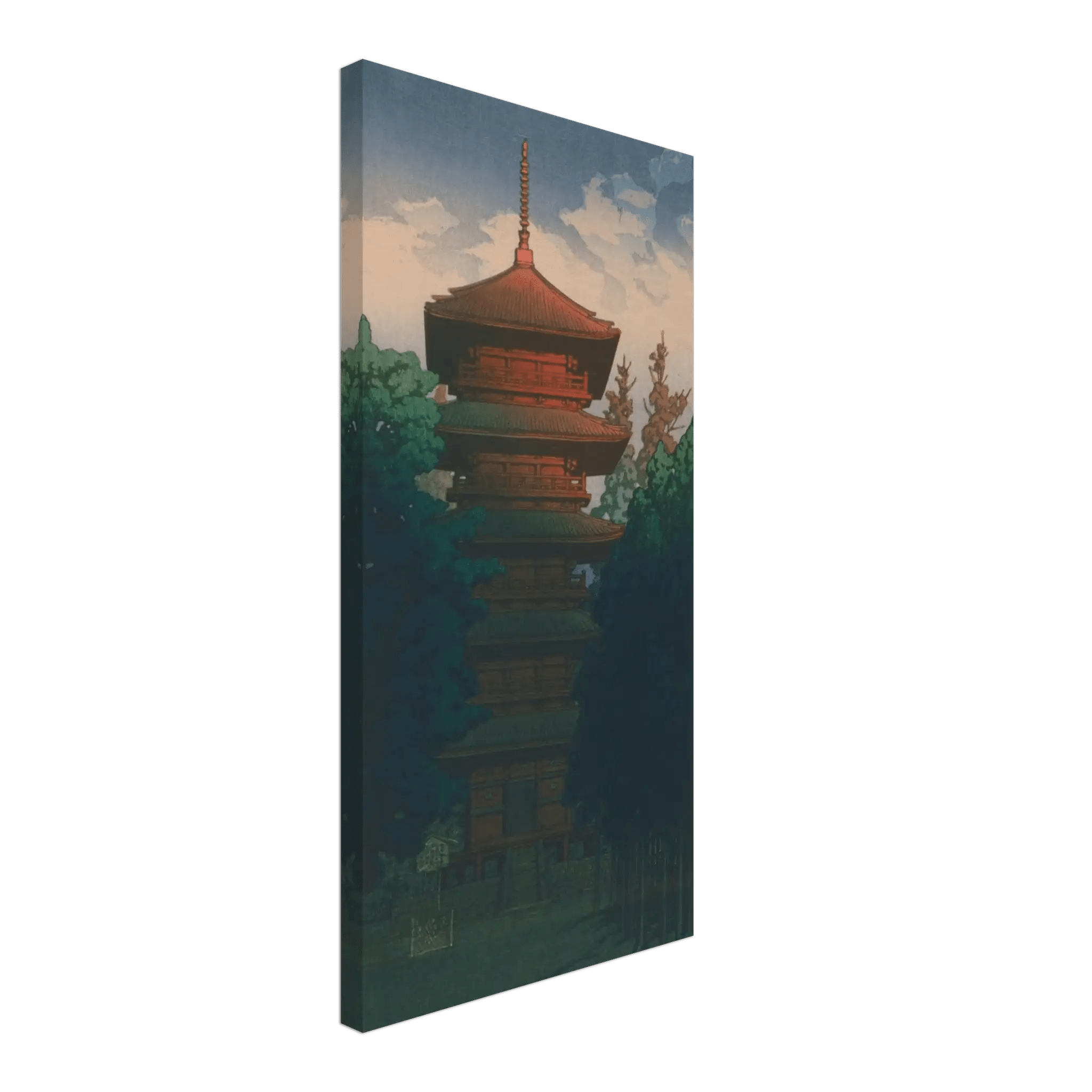 Pagode des Honmon - ji - Tempels in Ikegami - Leinwand Edition - HINORI
