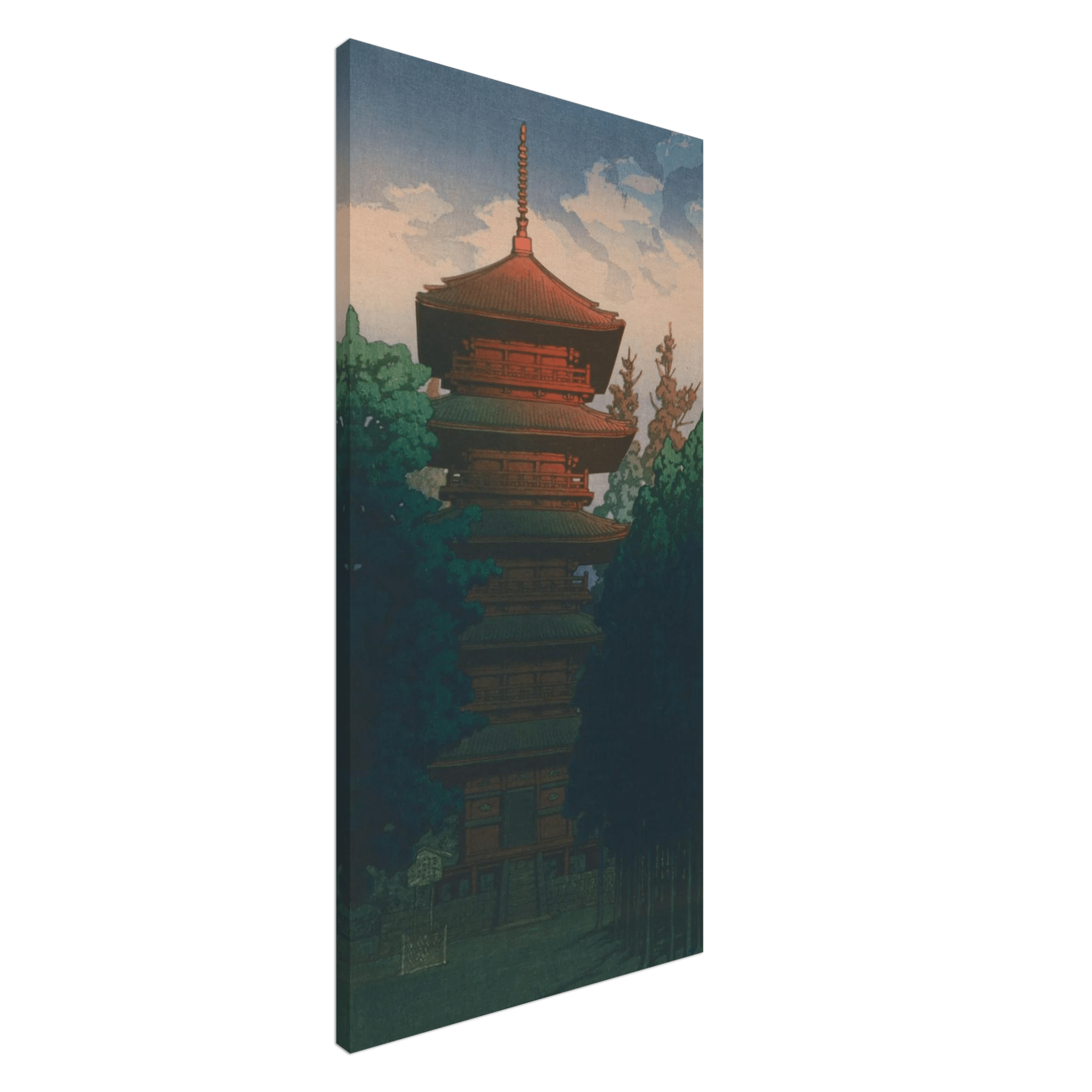 Pagode des Honmon - ji - Tempels in Ikegami - Leinwand Edition - HINORI
