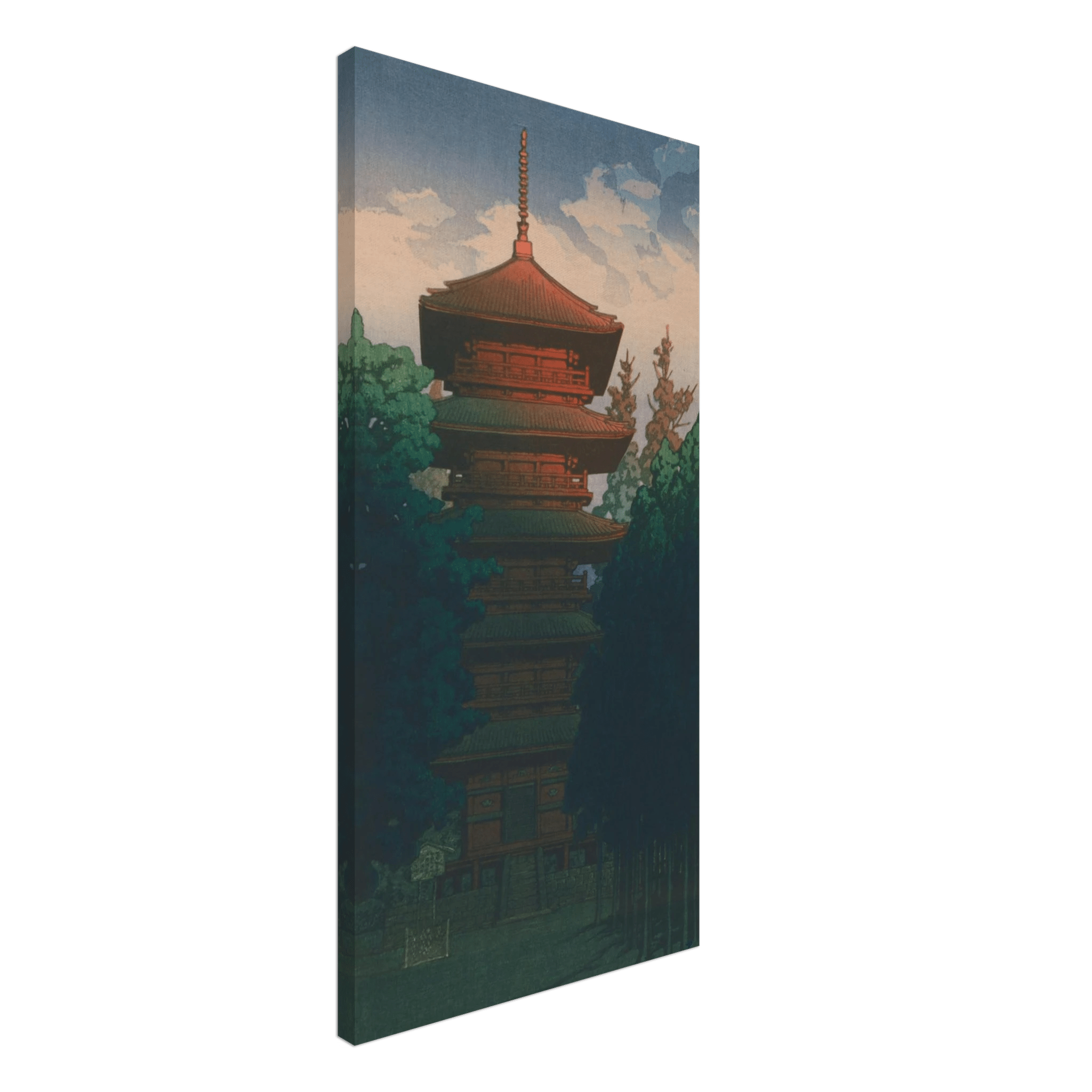 Pagode des Honmon - ji - Tempels in Ikegami - Leinwand Edition - HINORI