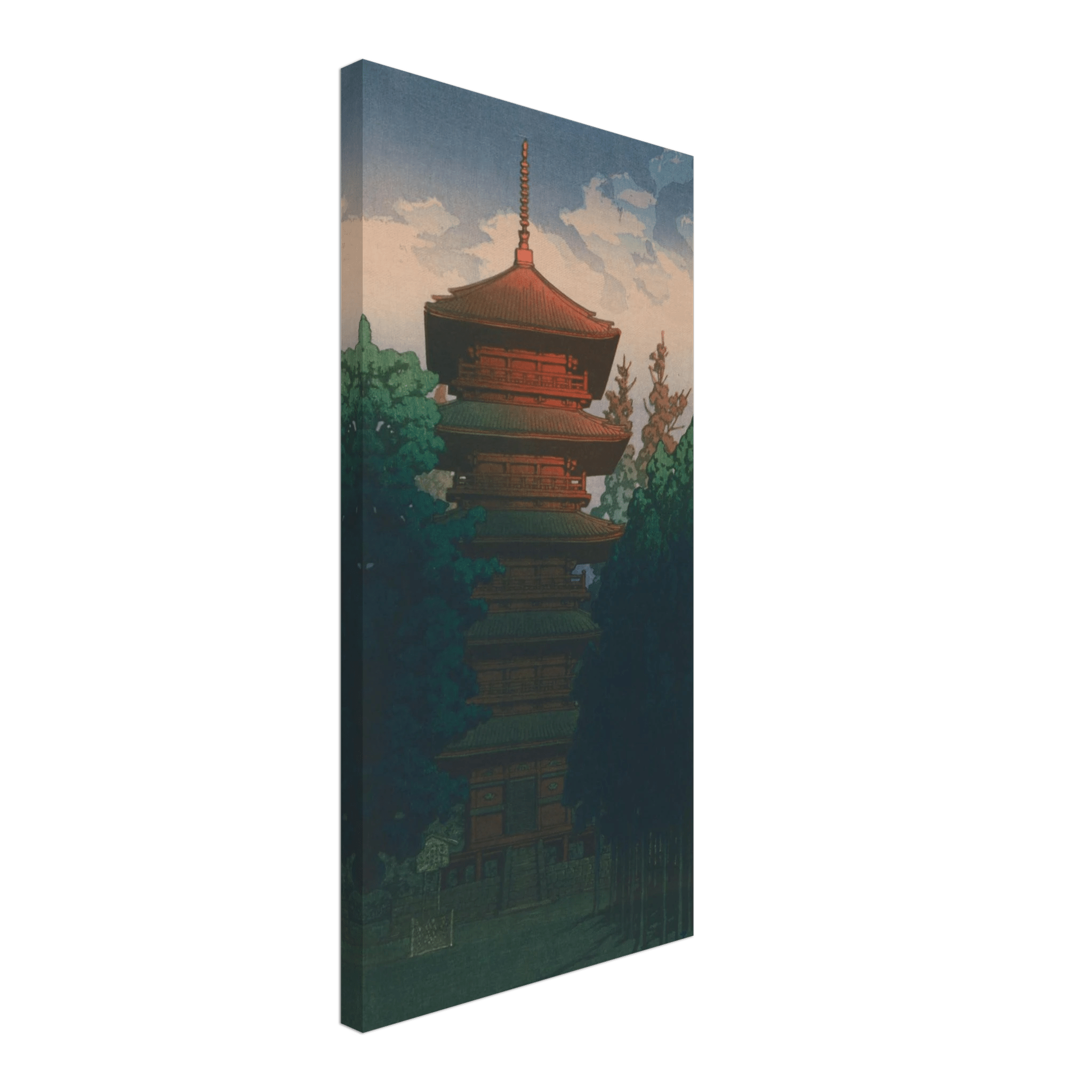 Pagode des Honmon - ji - Tempels in Ikegami - Leinwand Edition - HINORI