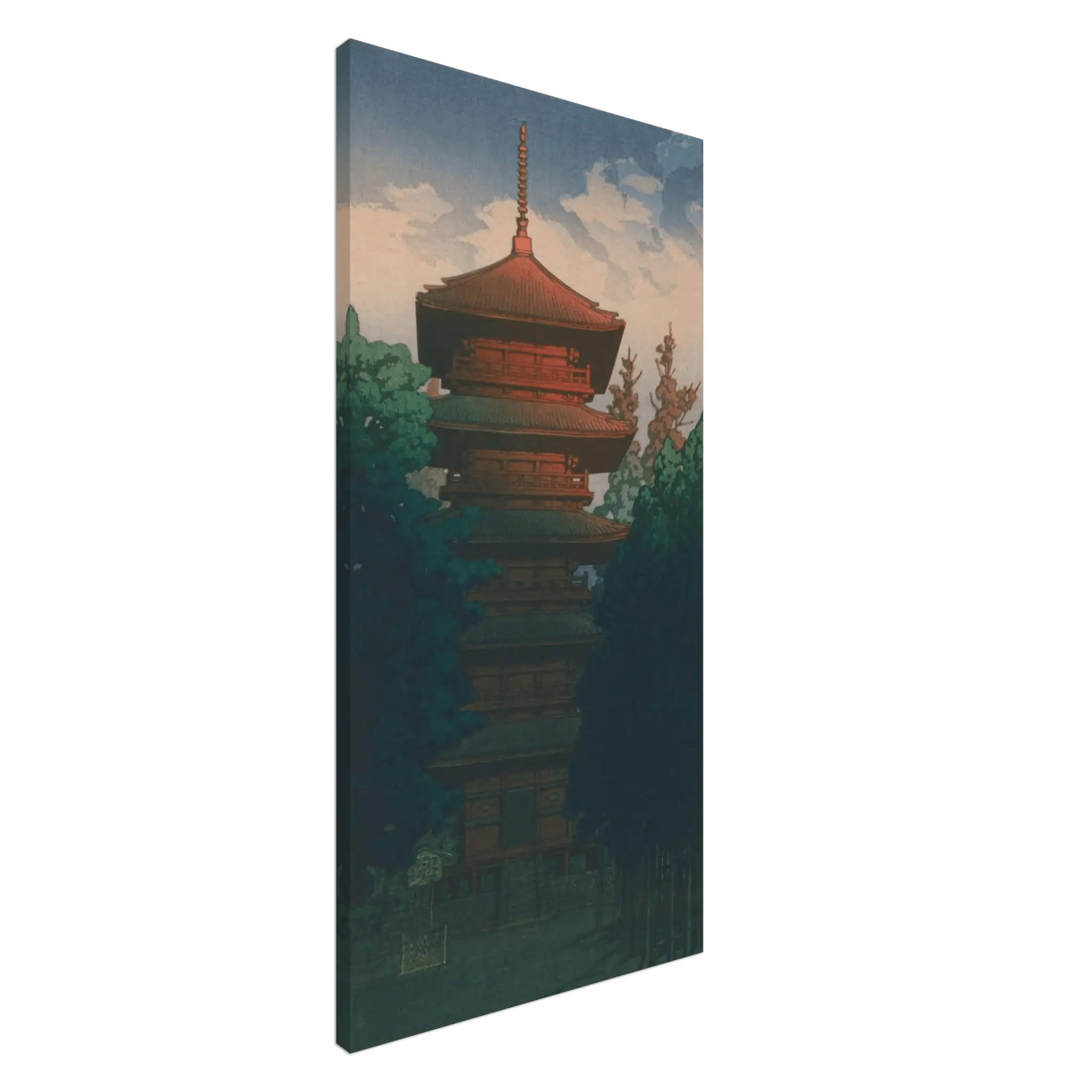 Pagode des Honmon - ji - Tempels in Ikegami - Leinwand Edition - HINORI