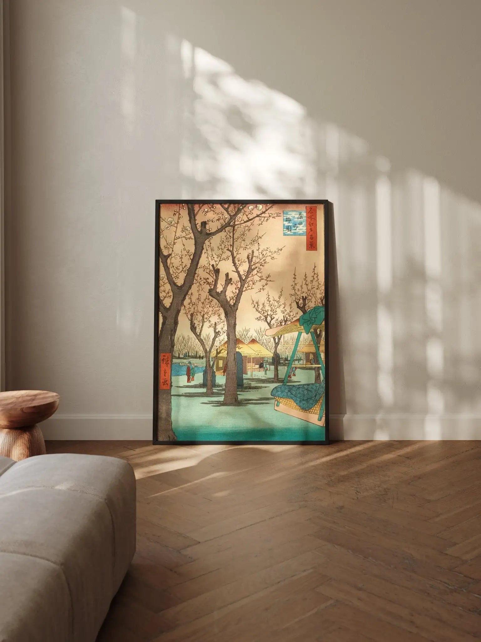 Pflaumengarten in Kamata - Gerahmte Eleganz - HINORI