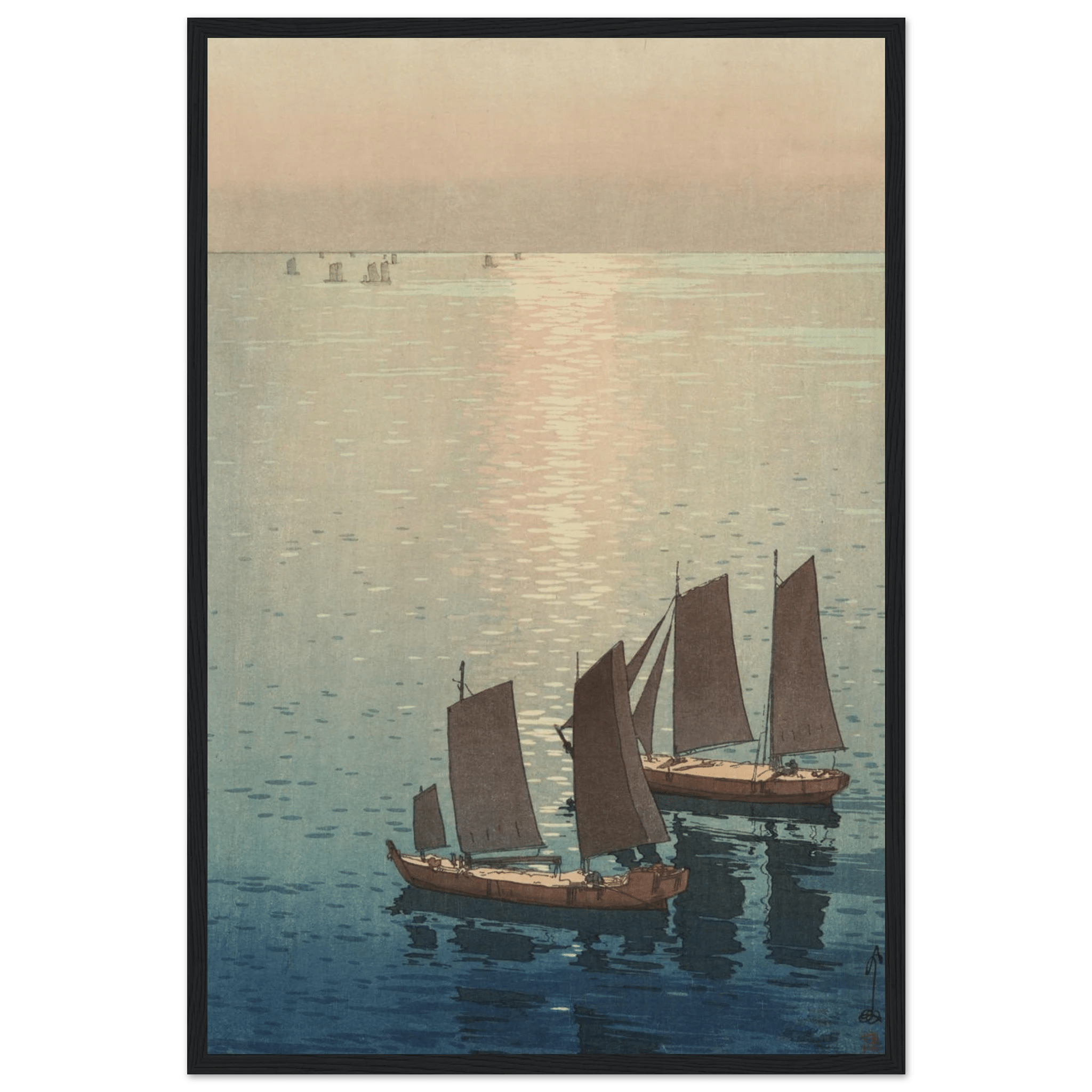 Schimmerndes Meer - Gerahmte Eleganz - HINORI