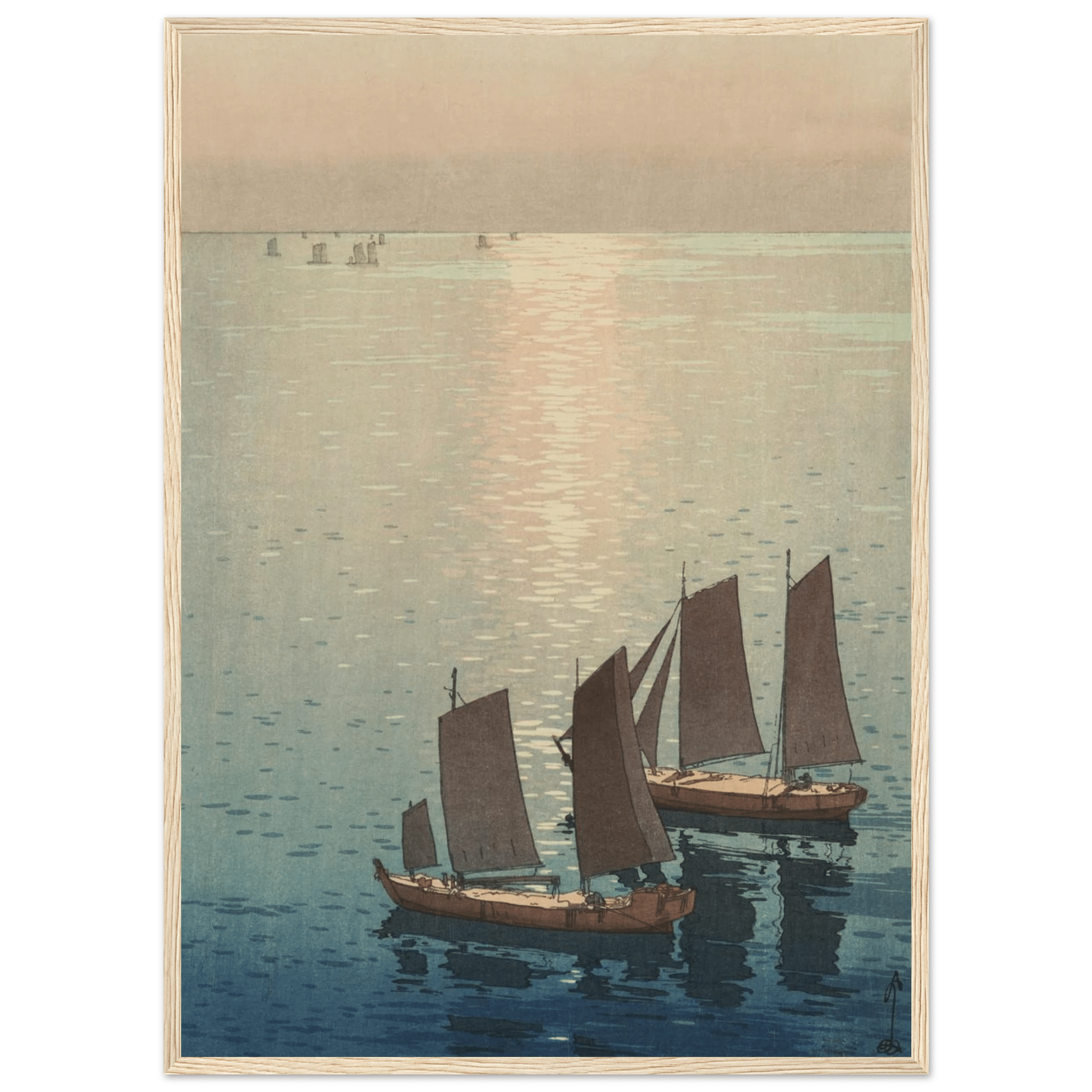 Schimmerndes Meer - Gerahmte Eleganz - HINORI