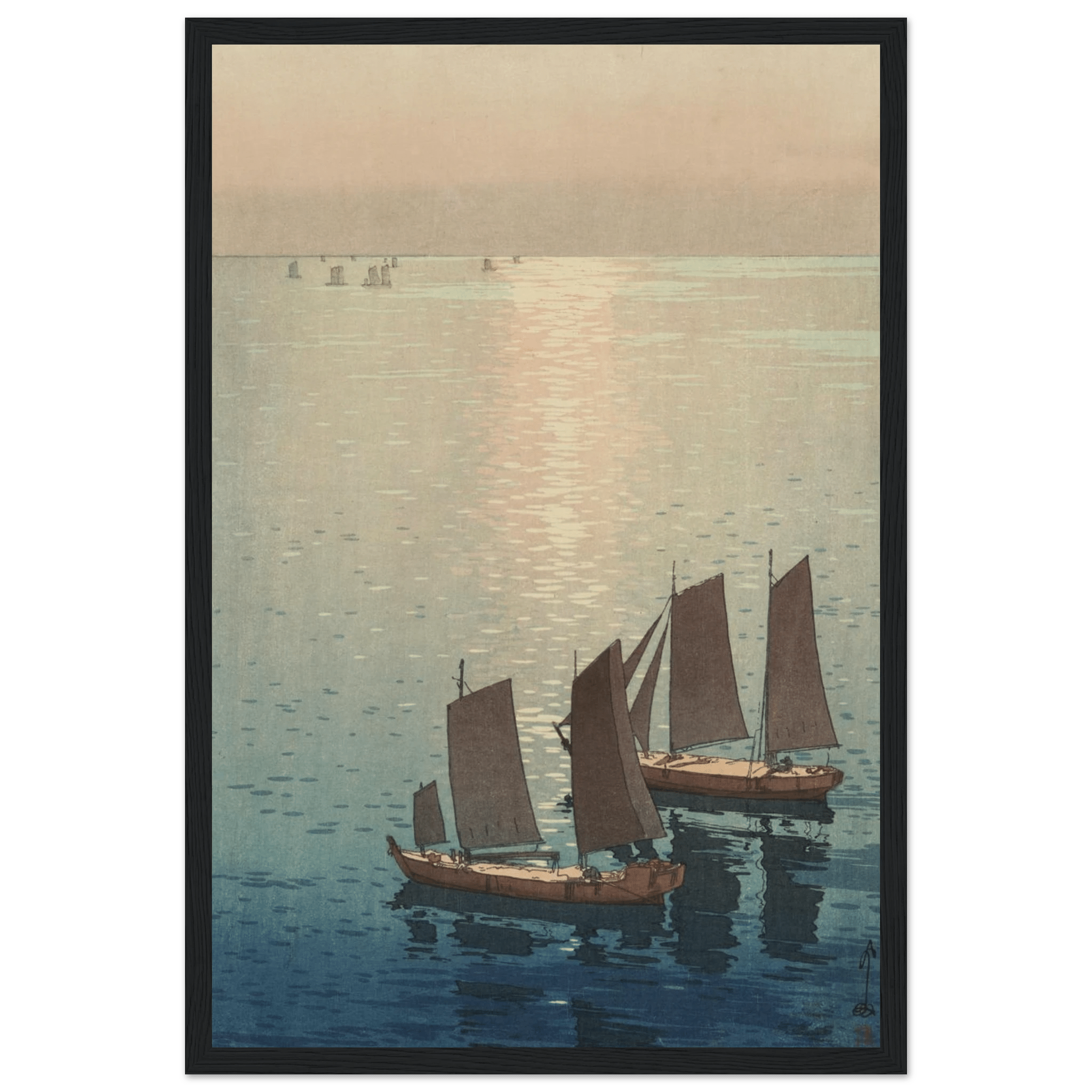 Schimmerndes Meer - Gerahmte Eleganz - HINORI