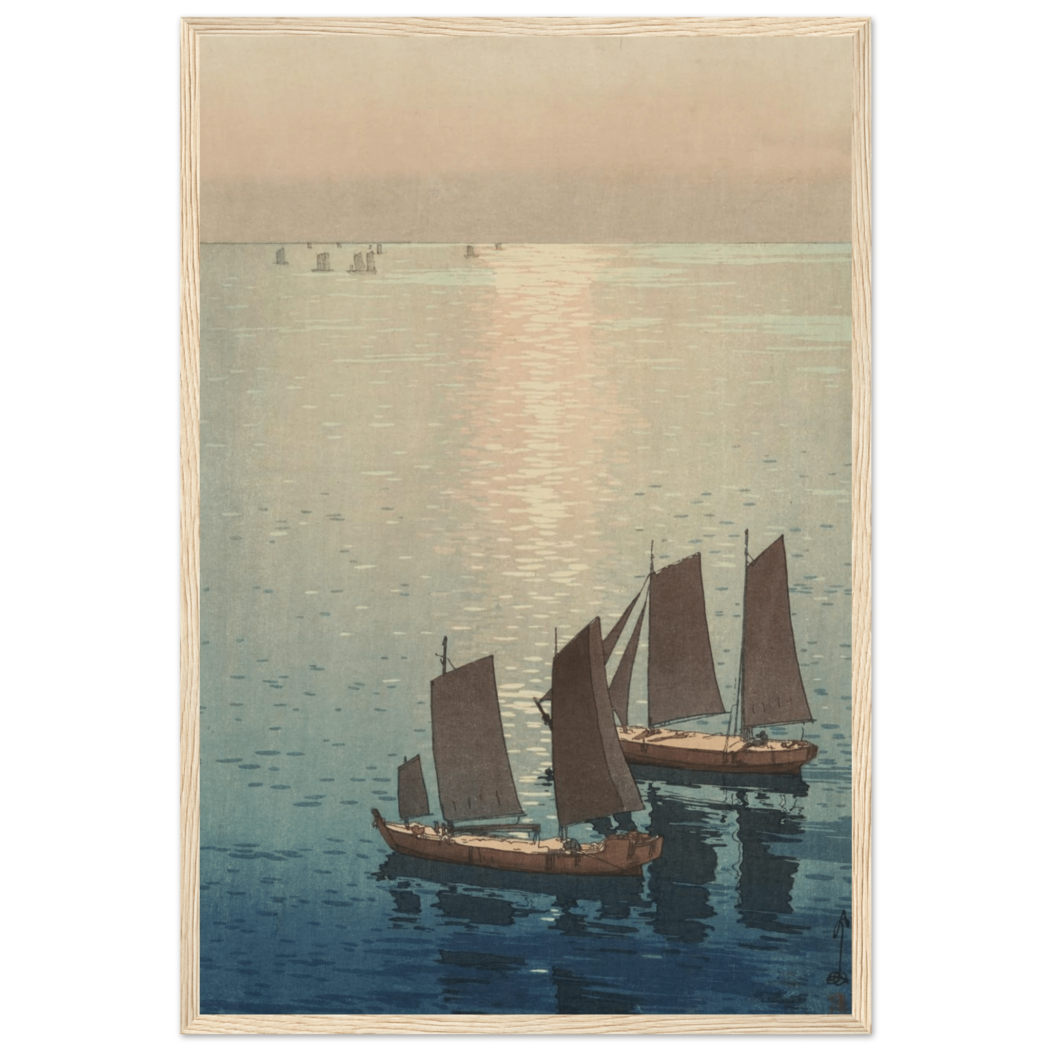 Schimmerndes Meer - Gerahmte Eleganz - HINORI