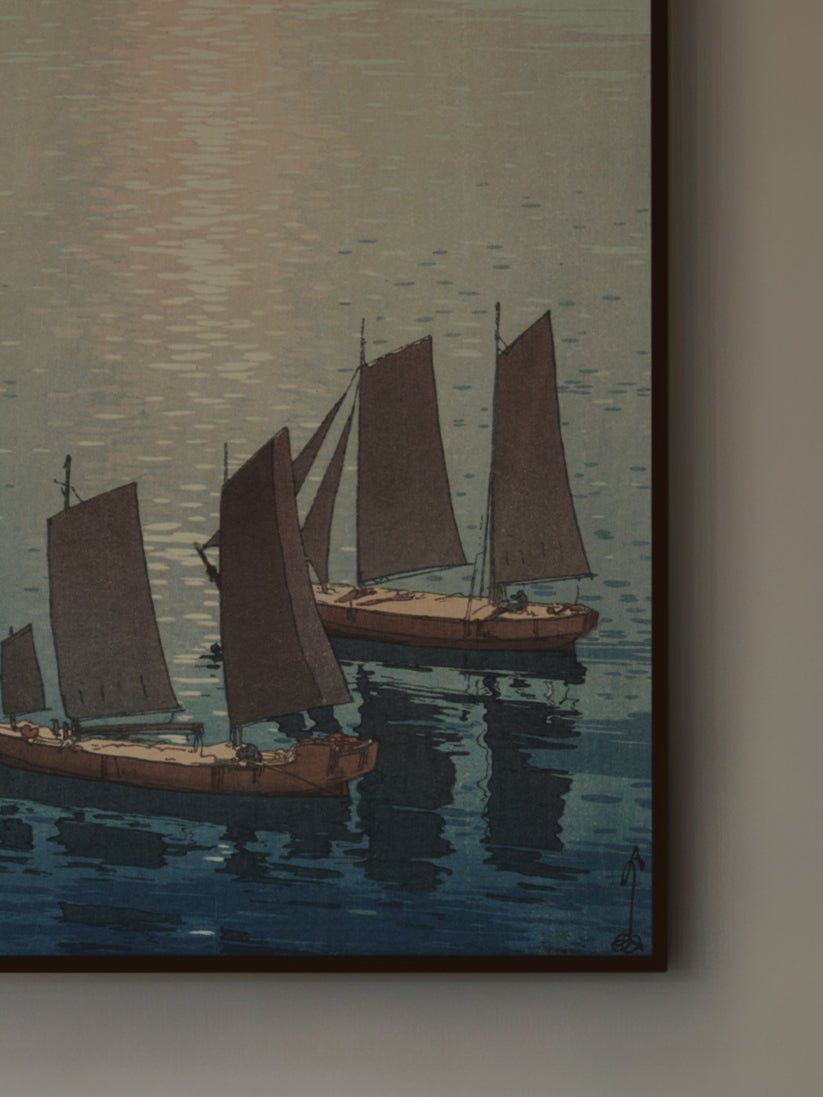 Schimmerndes Meer - Gerahmte Eleganz - HINORI