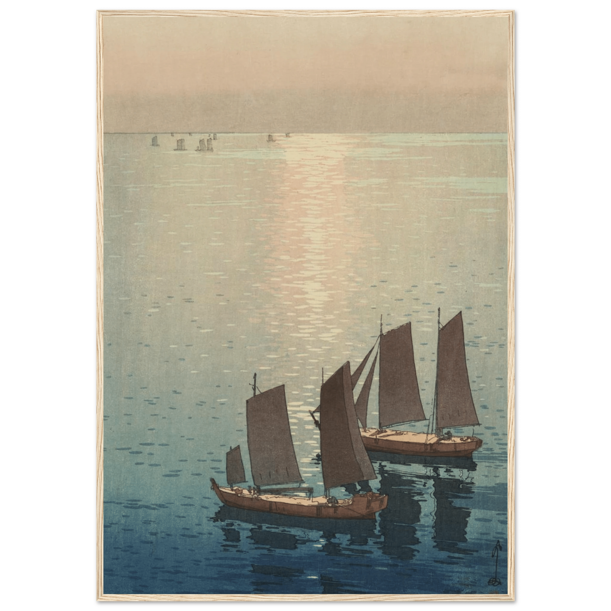 Schimmerndes Meer - Gerahmte Eleganz - HINORI