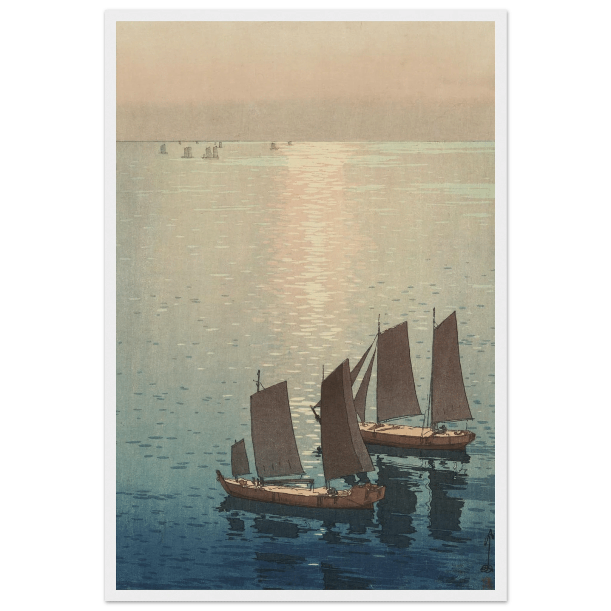 Schimmerndes Meer - Gerahmte Eleganz - HINORI