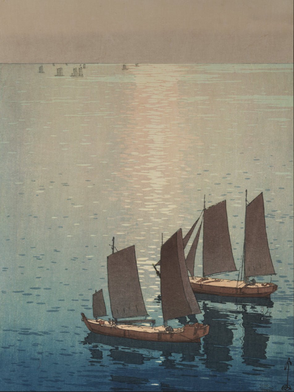 Schimmerndes Meer - Gerahmte Eleganz - HINORI