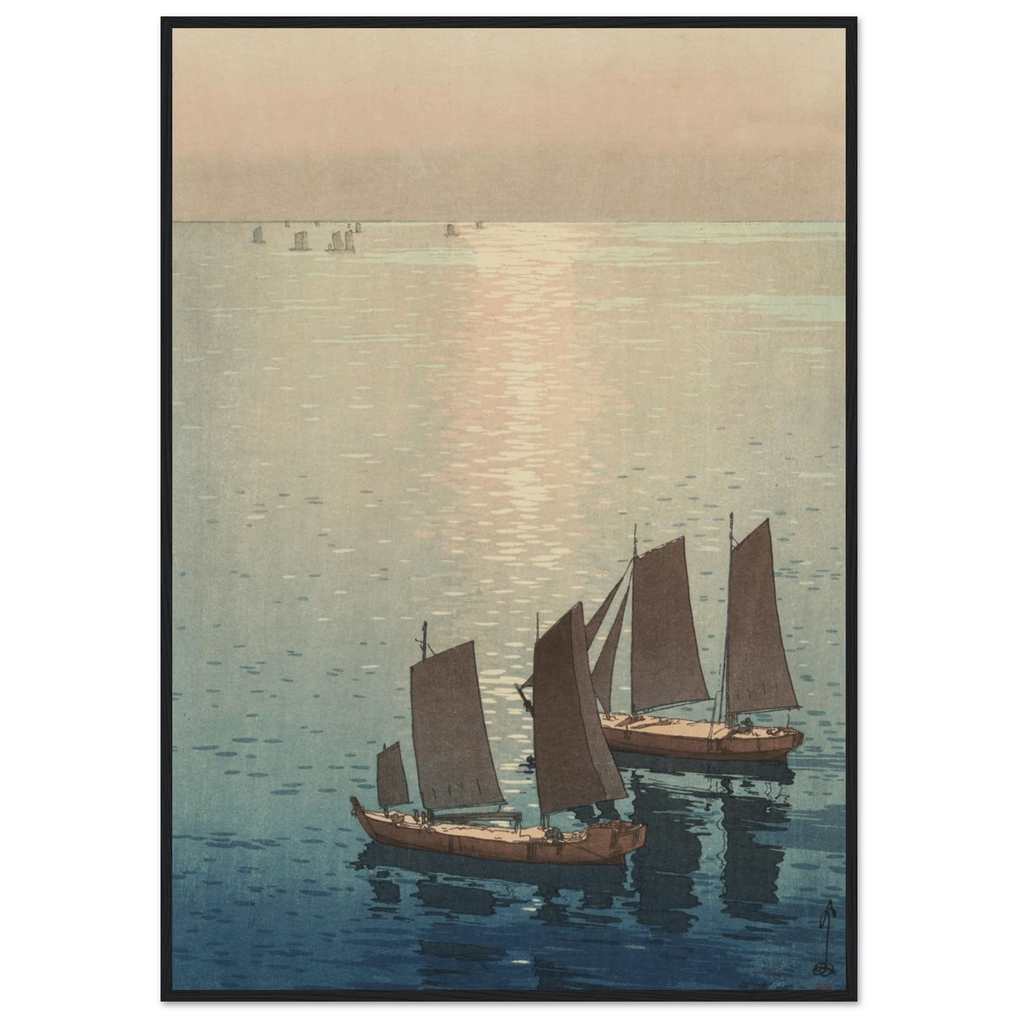 Schimmerndes Meer - Gerahmte Eleganz - HINORI