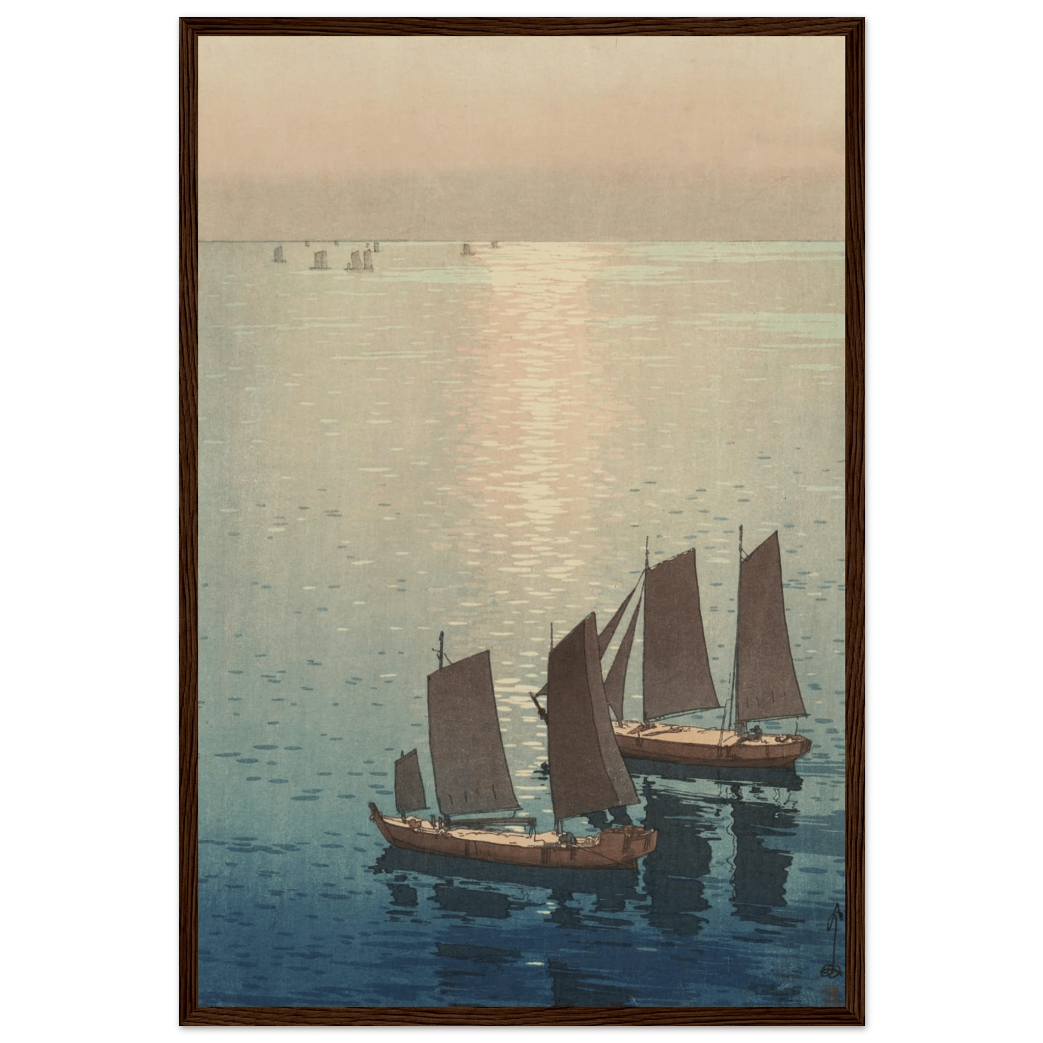 Schimmerndes Meer - Gerahmte Eleganz - HINORI