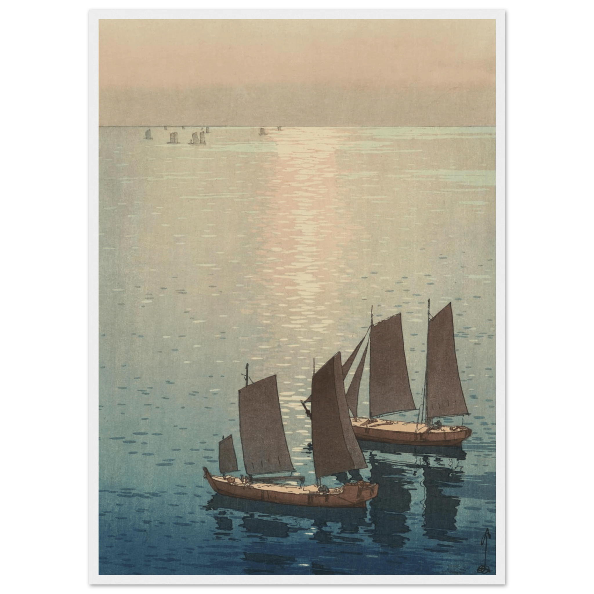 Schimmerndes Meer - Gerahmte Eleganz - HINORI