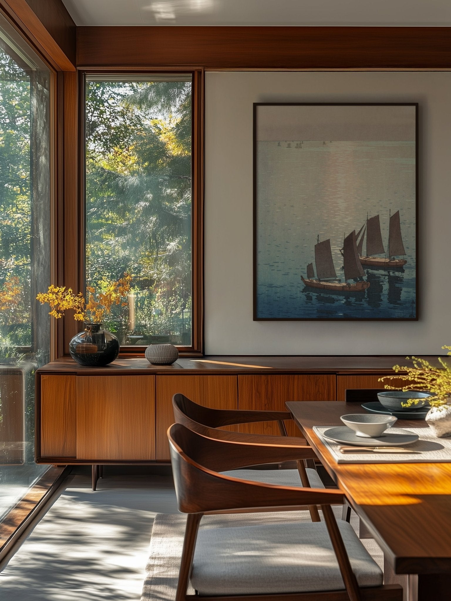 Schimmerndes Meer - Gerahmte Eleganz - HINORI