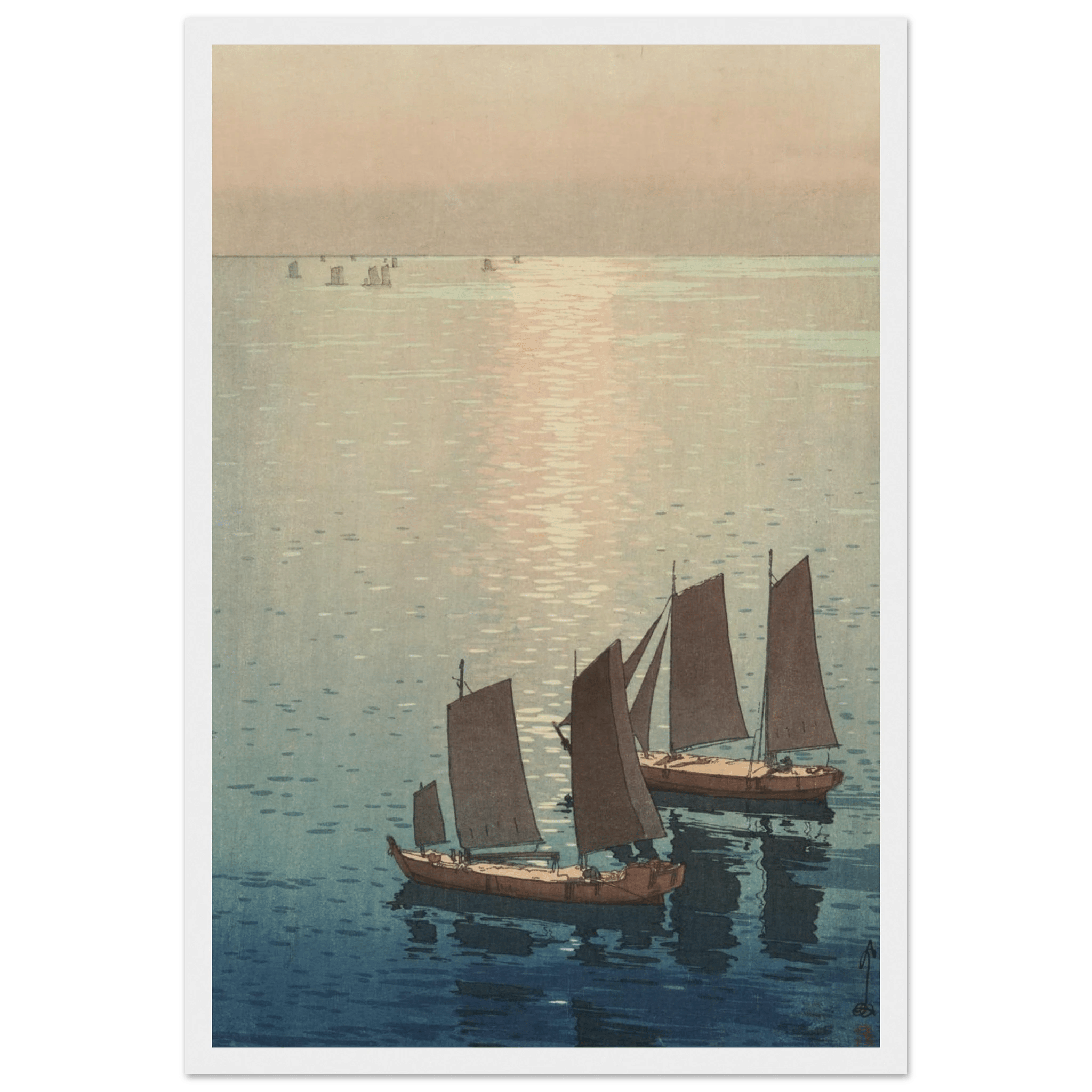 Schimmerndes Meer - Gerahmte Eleganz - HINORI