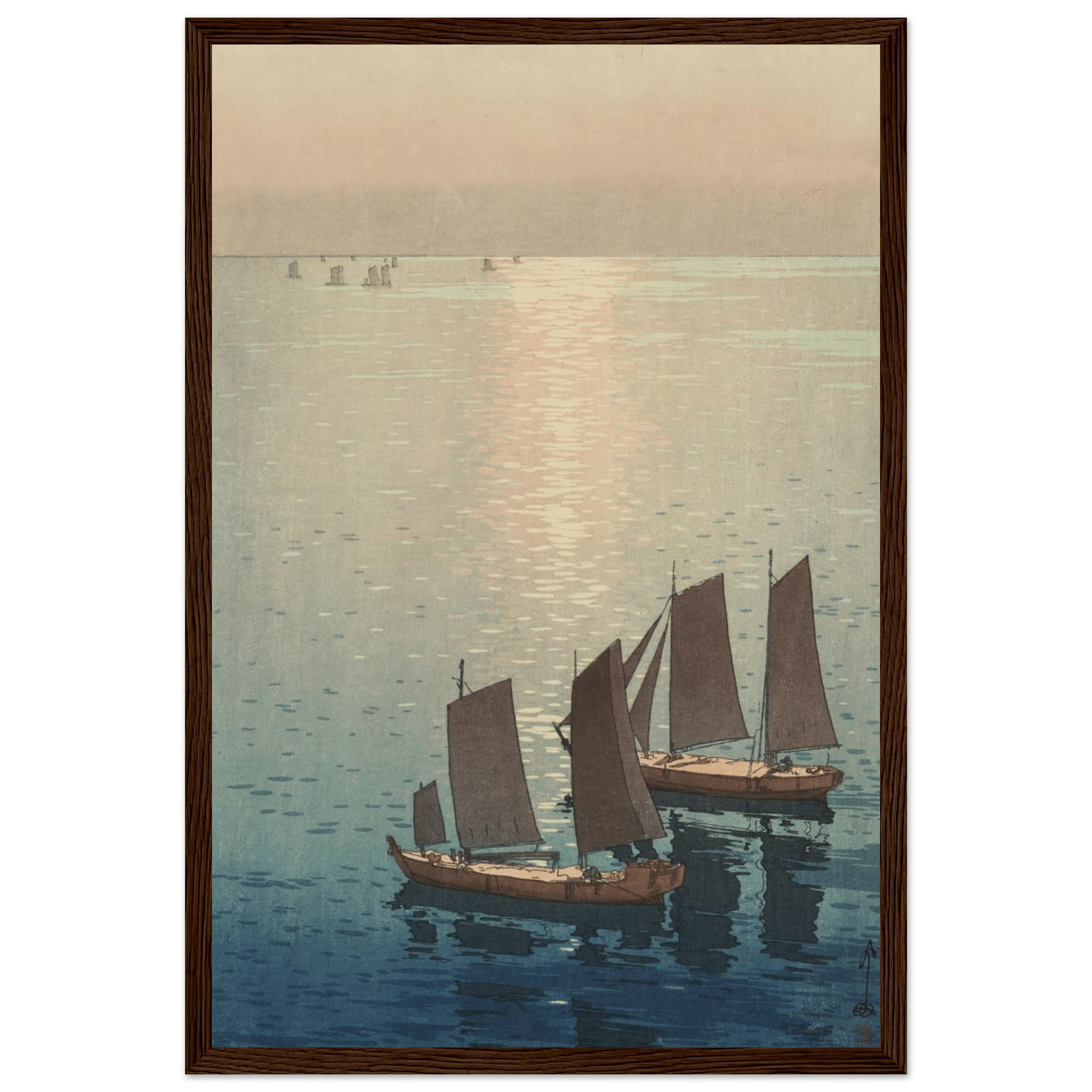 Schimmerndes Meer - Gerahmte Eleganz - HINORI