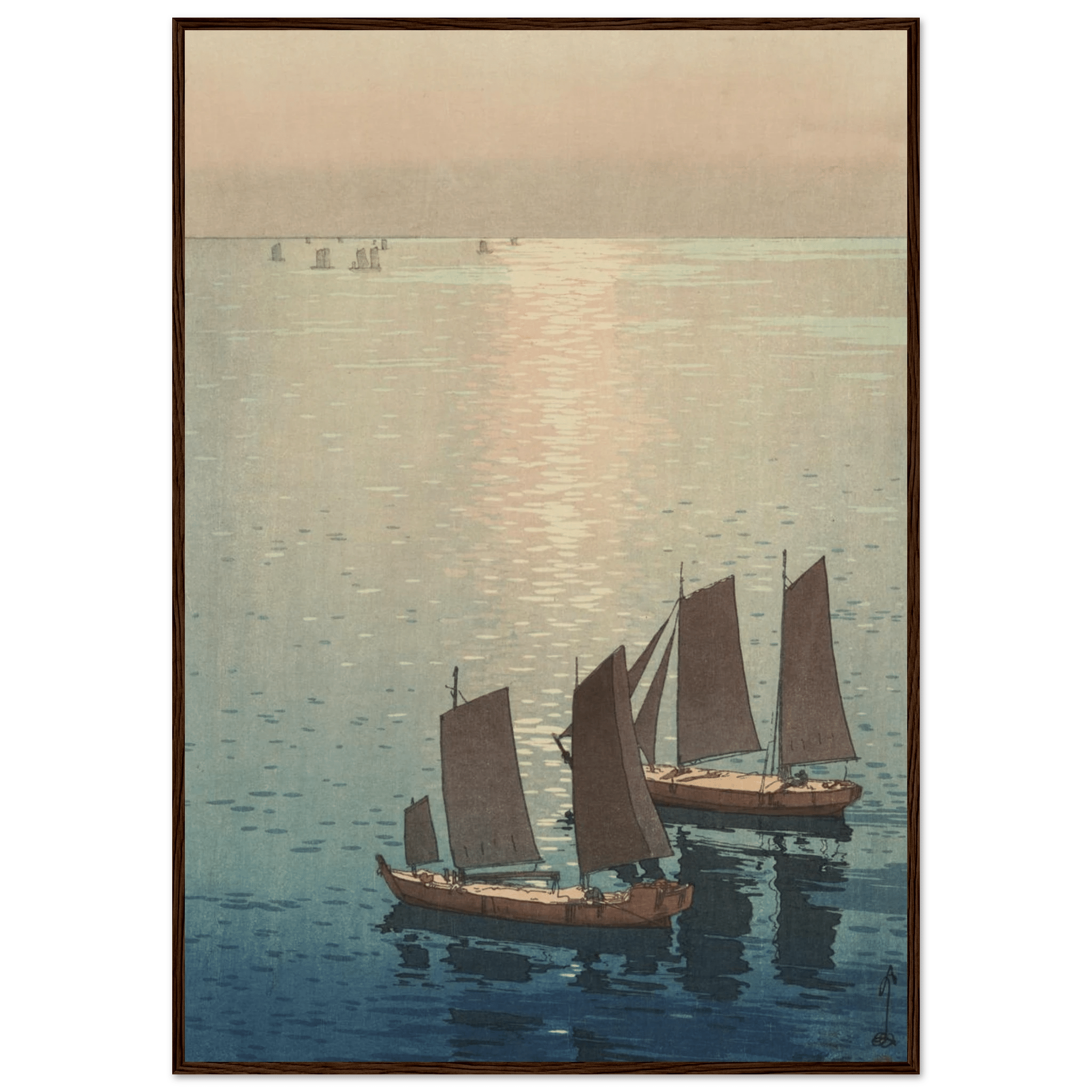 Schimmerndes Meer - Gerahmte Eleganz - HINORI