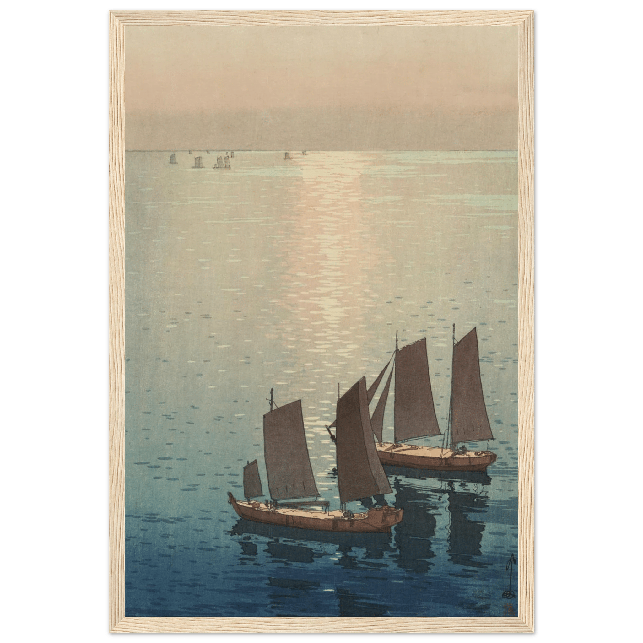 Schimmerndes Meer - Gerahmte Eleganz - HINORI