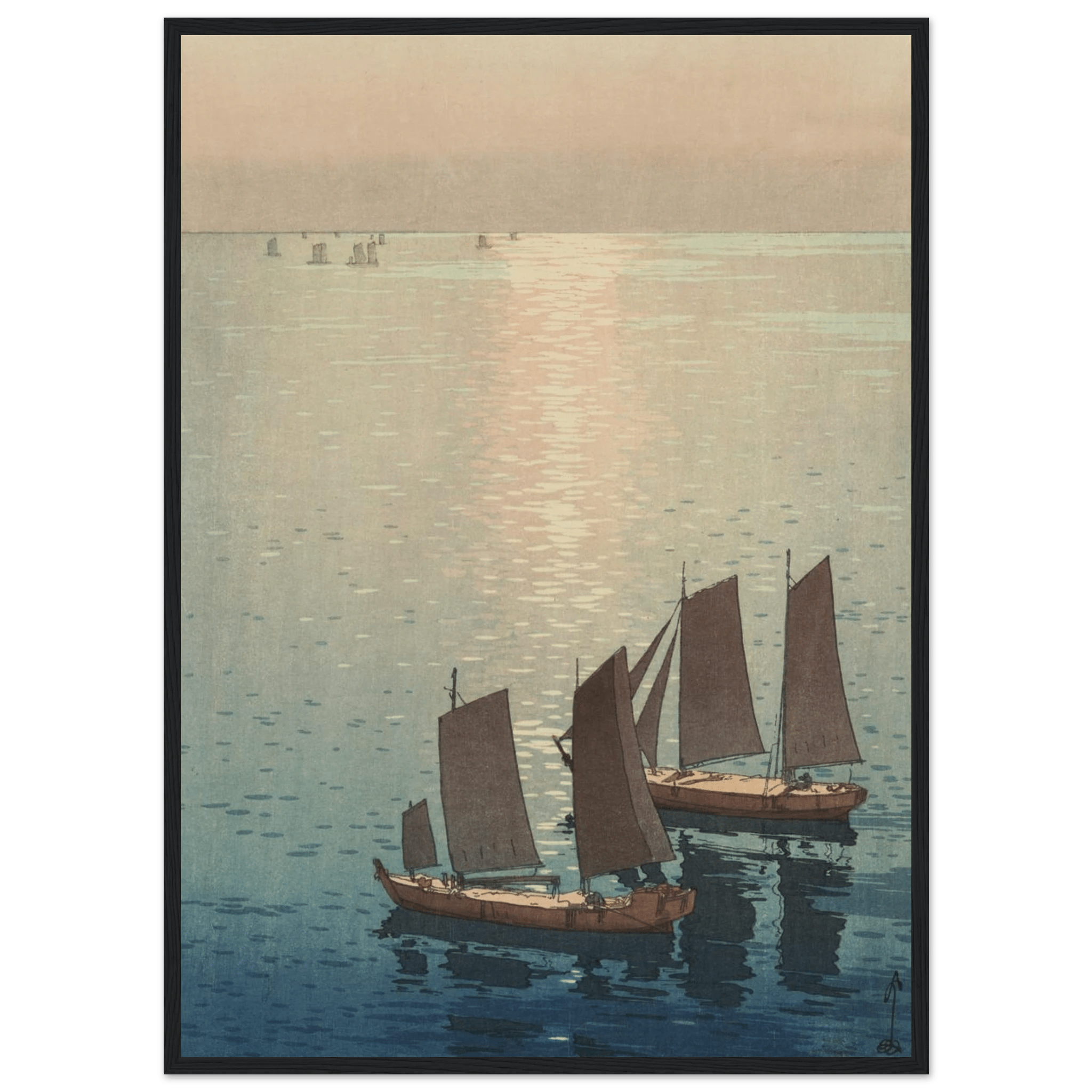 Schimmerndes Meer - Gerahmte Eleganz - HINORI