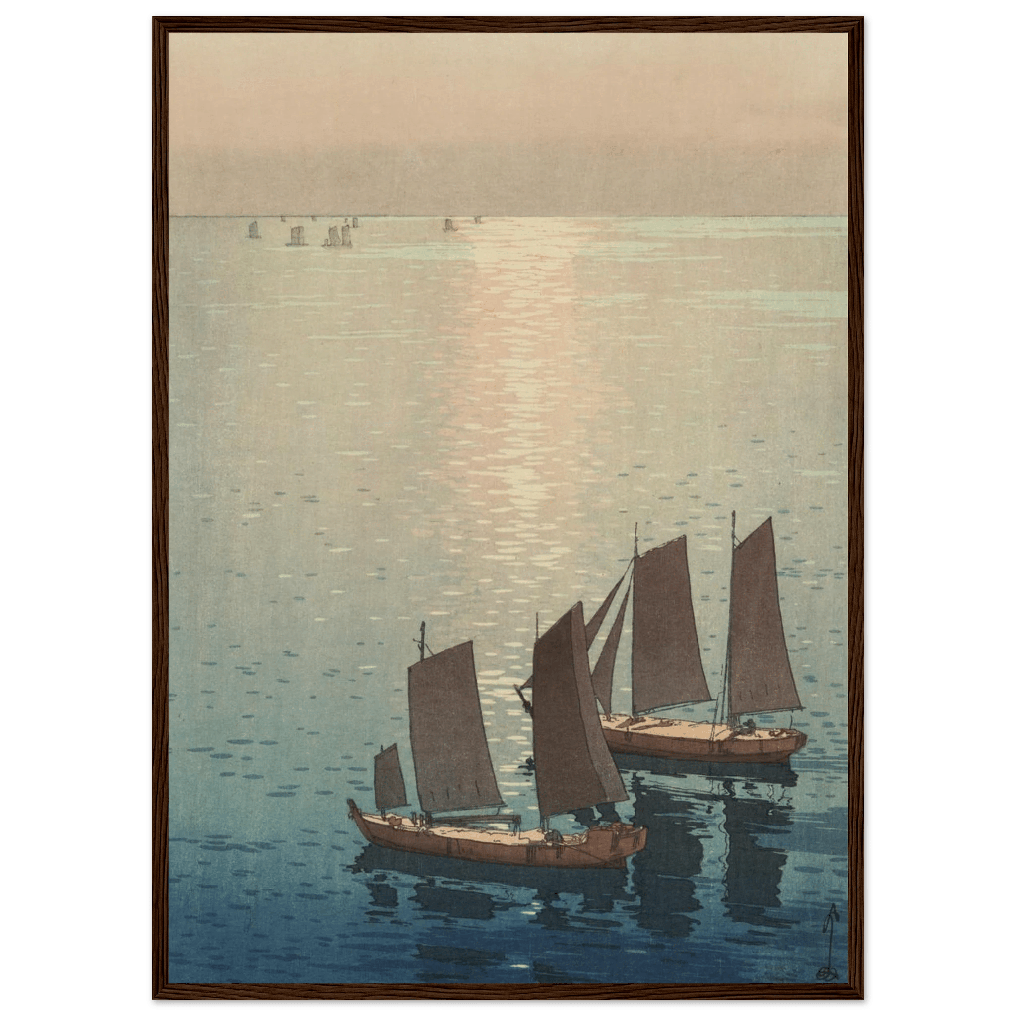 Schimmerndes Meer - Gerahmte Eleganz - HINORI