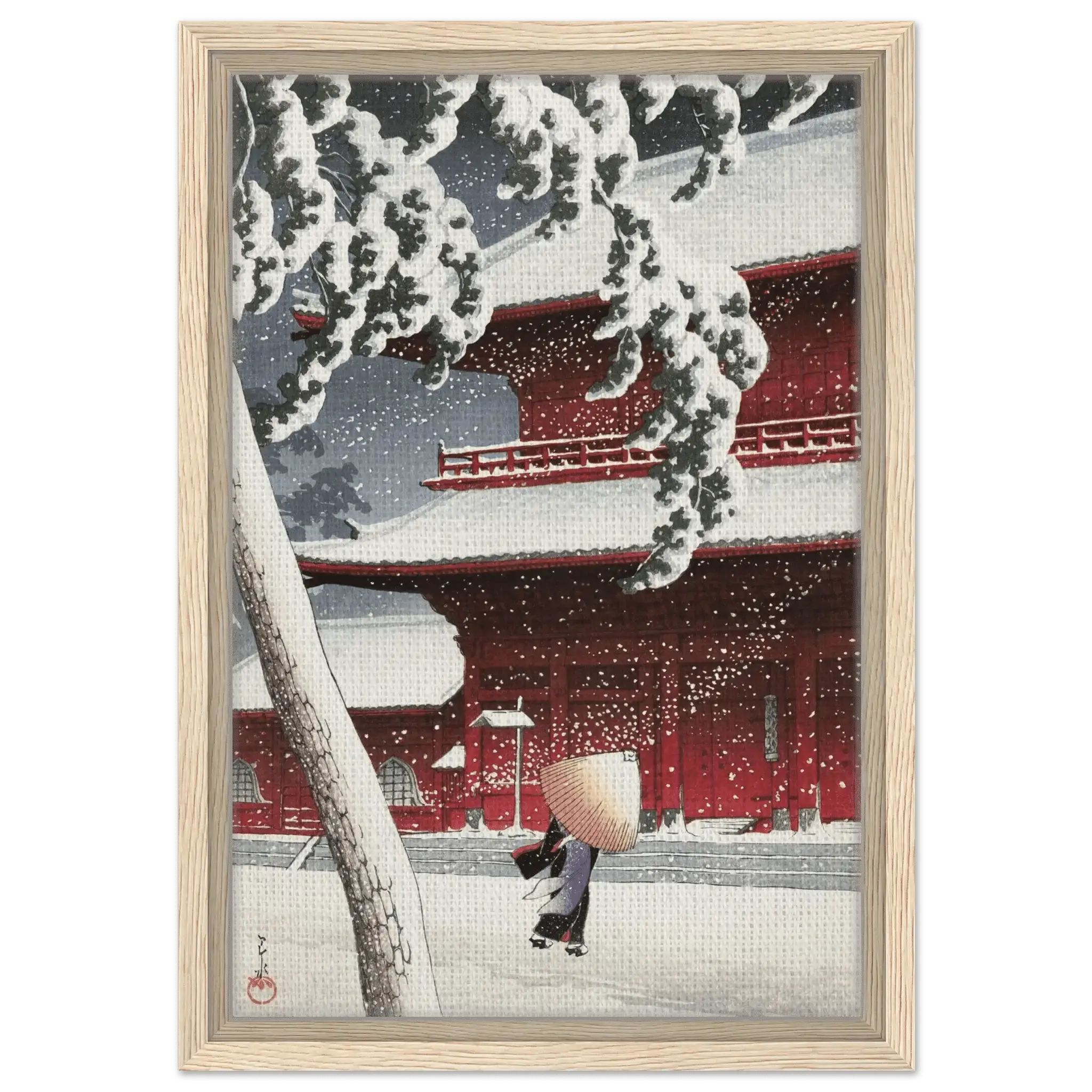 Schnee am Zojoji - Schrein in Shiba - Signature Collections - HINORI
