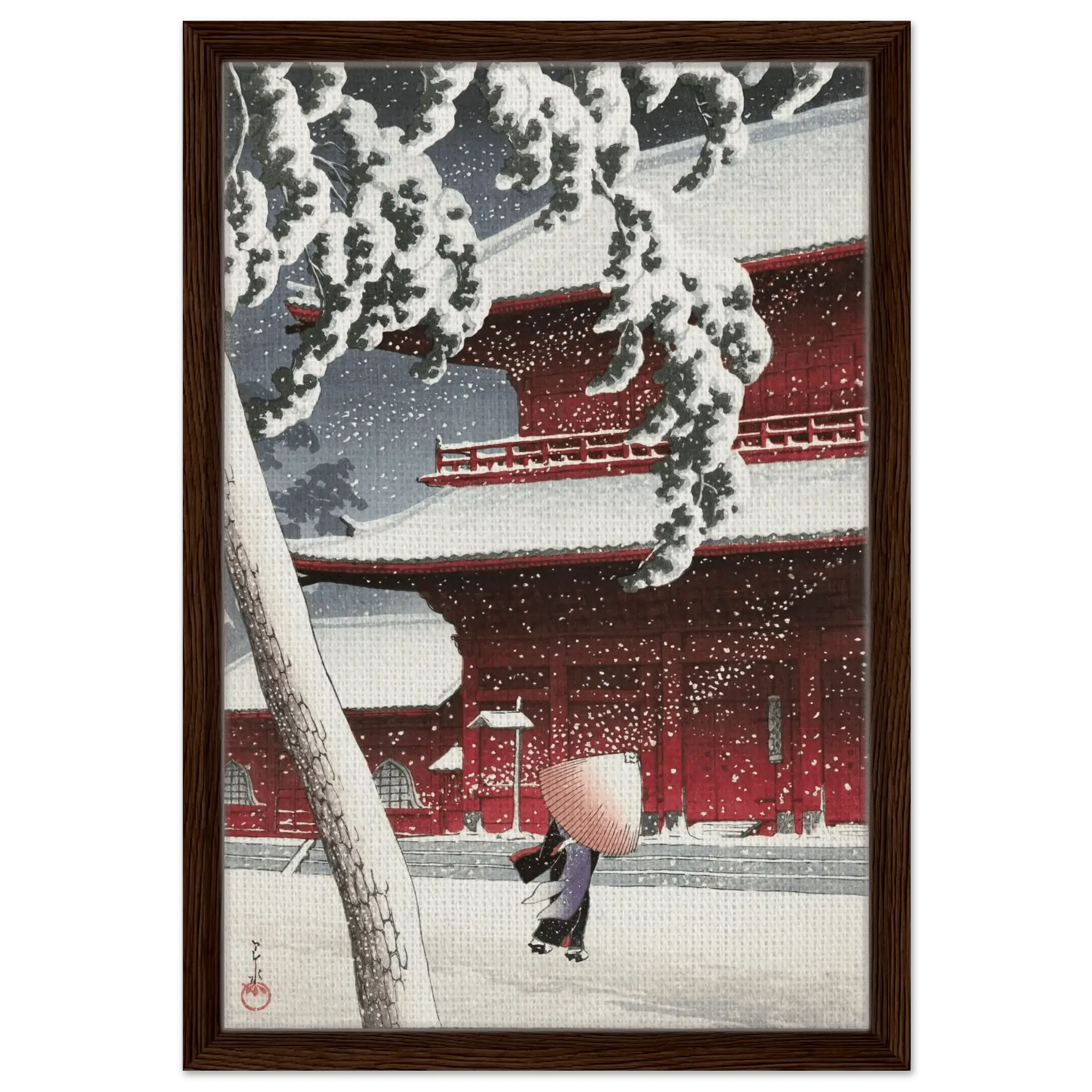 Schnee am Zojoji - Schrein in Shiba - Signature Collections - HINORI
