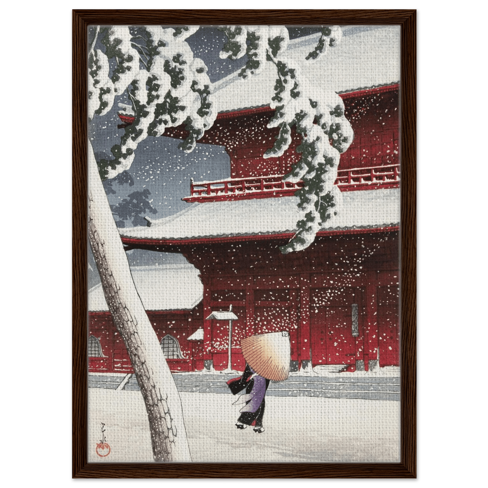 Schnee am Zojoji - Schrein in Shiba - Signature Collections - HINORI