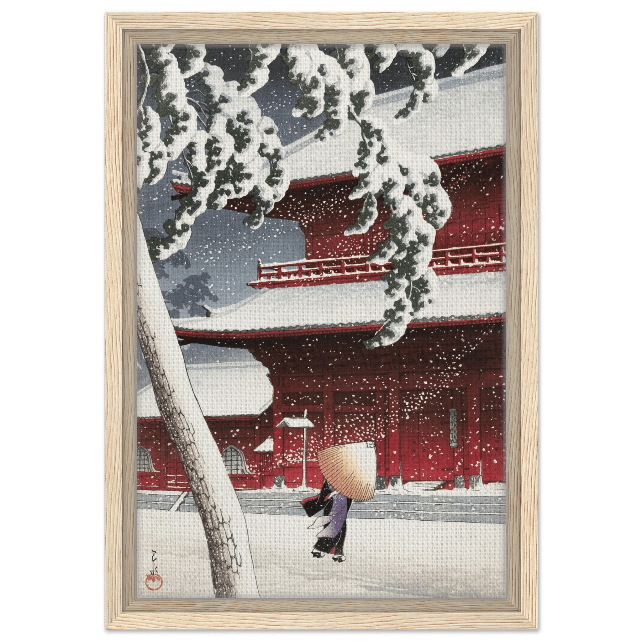 Schnee am Zojoji - Schrein in Shiba - Signature Collections - HINORI