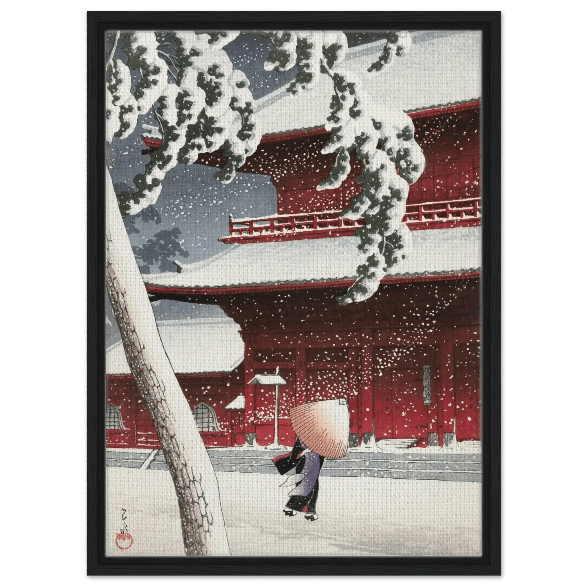 Schnee am Zojoji - Schrein in Shiba - Signature Collections - HINORI